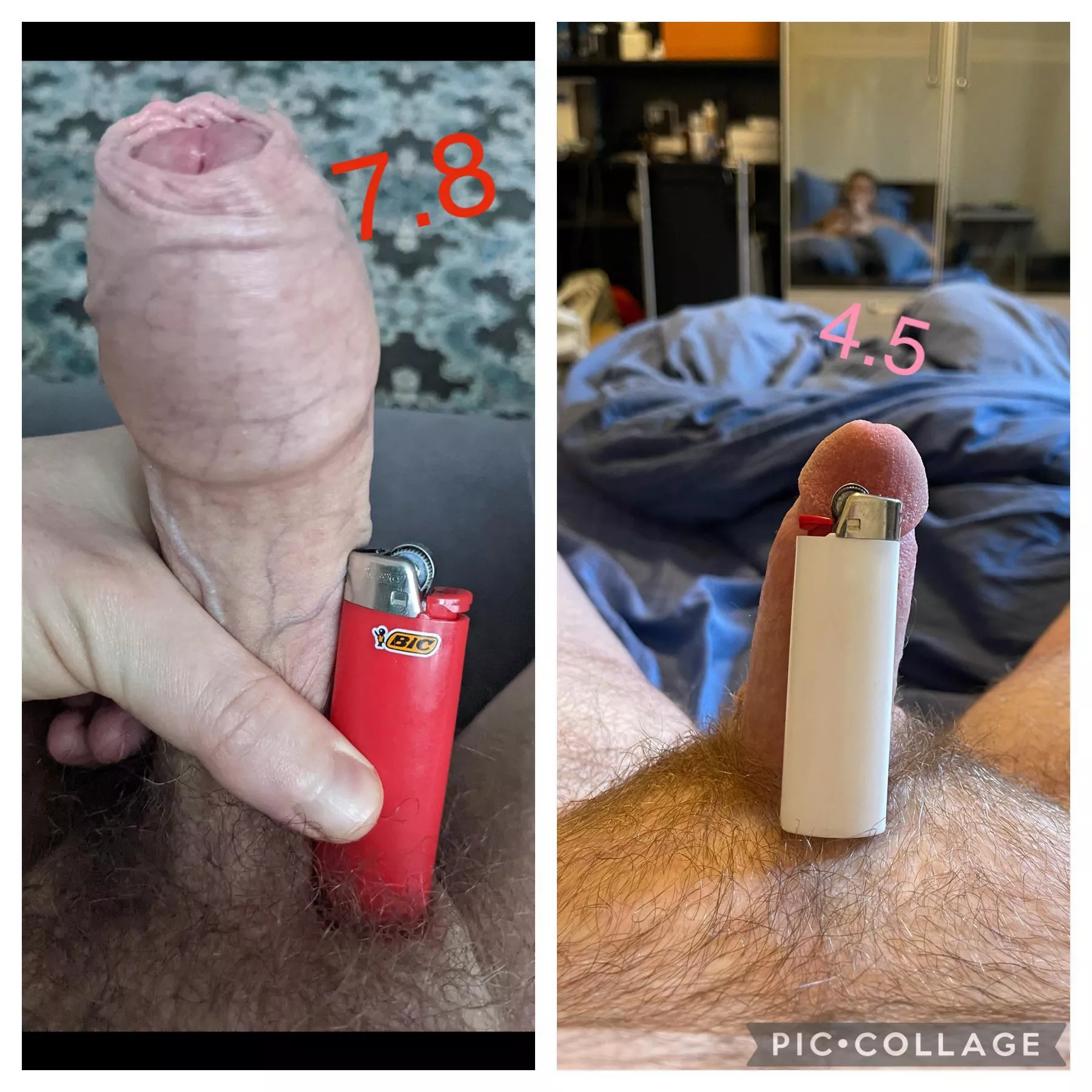 U/james2funky2 on the left vs me. Another ridiculous comparison! posted by denis4845