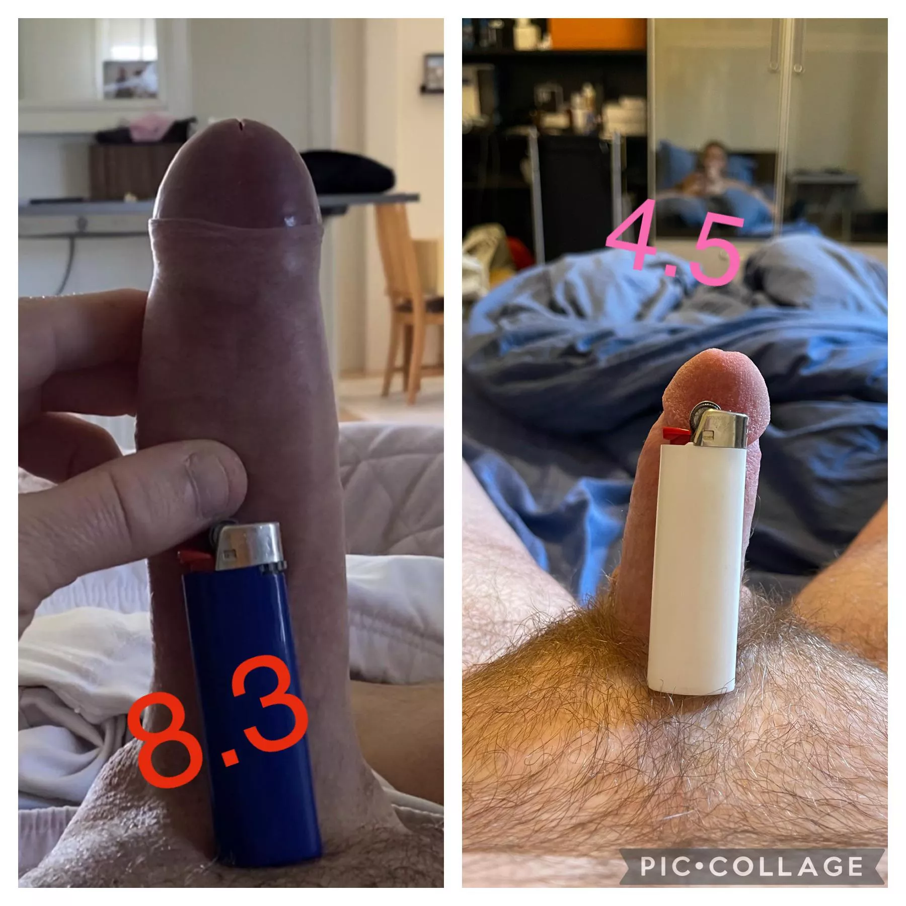 U/Pegbys on the left and me on the right. Not even a competition. posted by denis4845