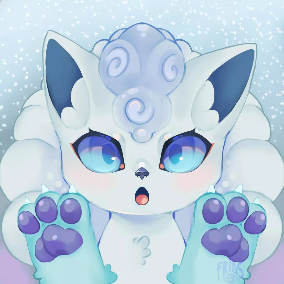 What do you think of my cute Alolan Vulpix ,I think it came out pretty. (art by me) posted by FridaCat000