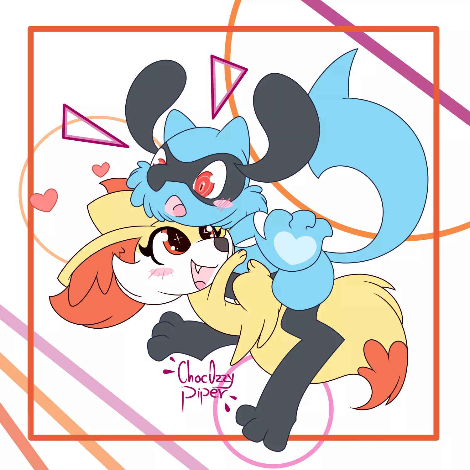 What do you think of this couple in love? (art by me, @chocozzypiper on Instagram) posted by ChocOzzyPiper