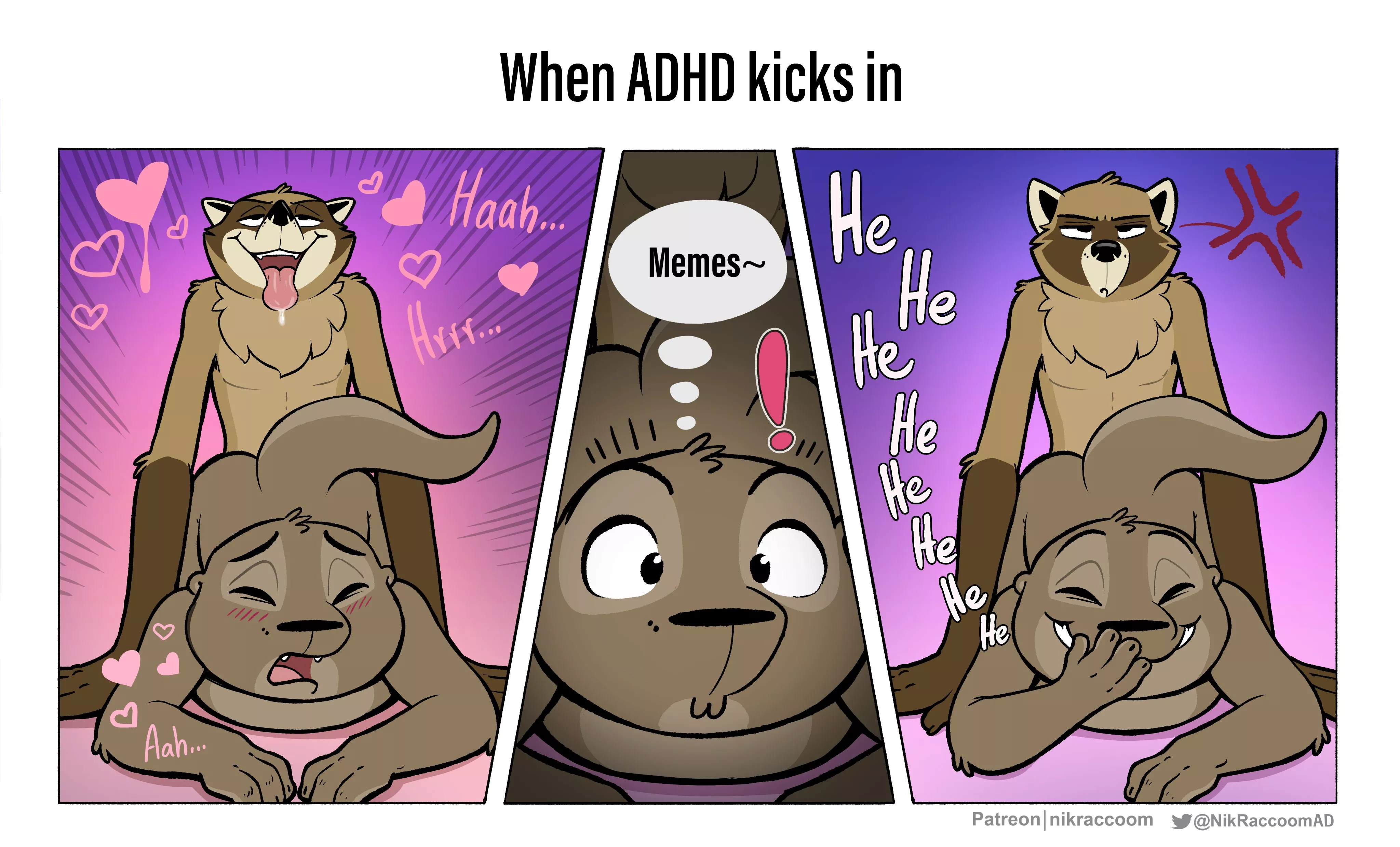 When ADHD Kicks In (NikRaccoomAD) posted by DL2828