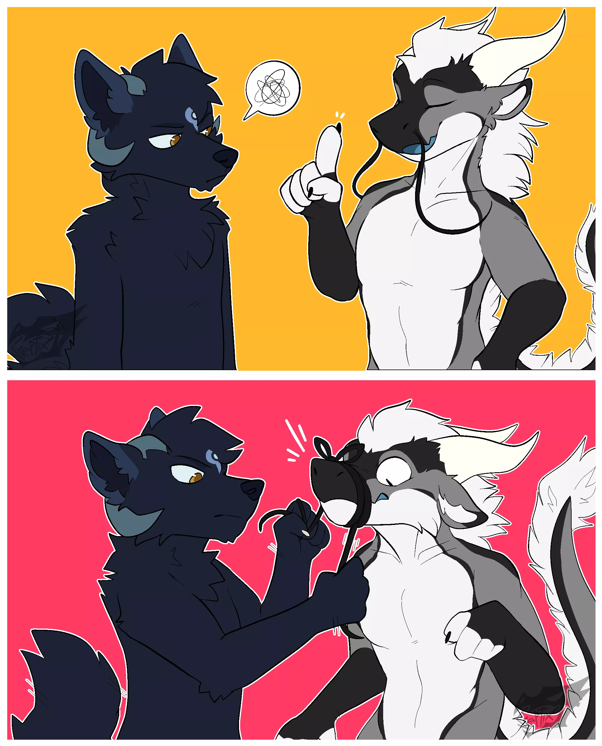 when ur noodle derg won't shut up (art by me!) posted by SceptiXFakemon