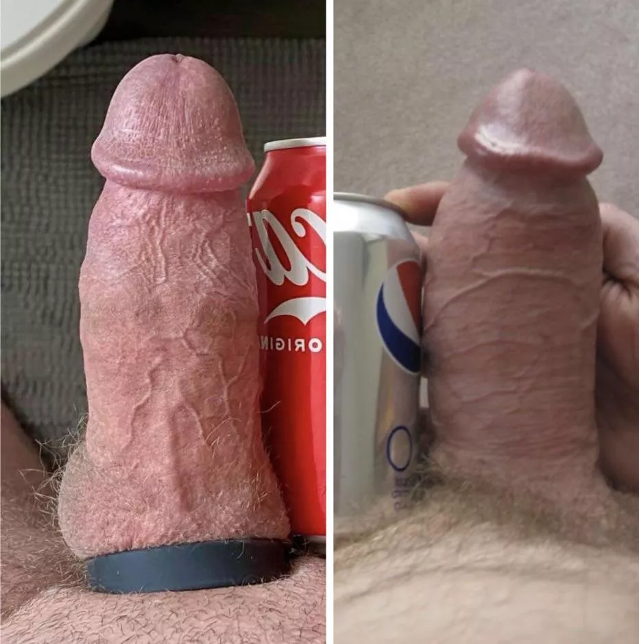 Who has the better cock? Mine (left) or Psychological-Rip683? posted by Weird_Satisfaction52