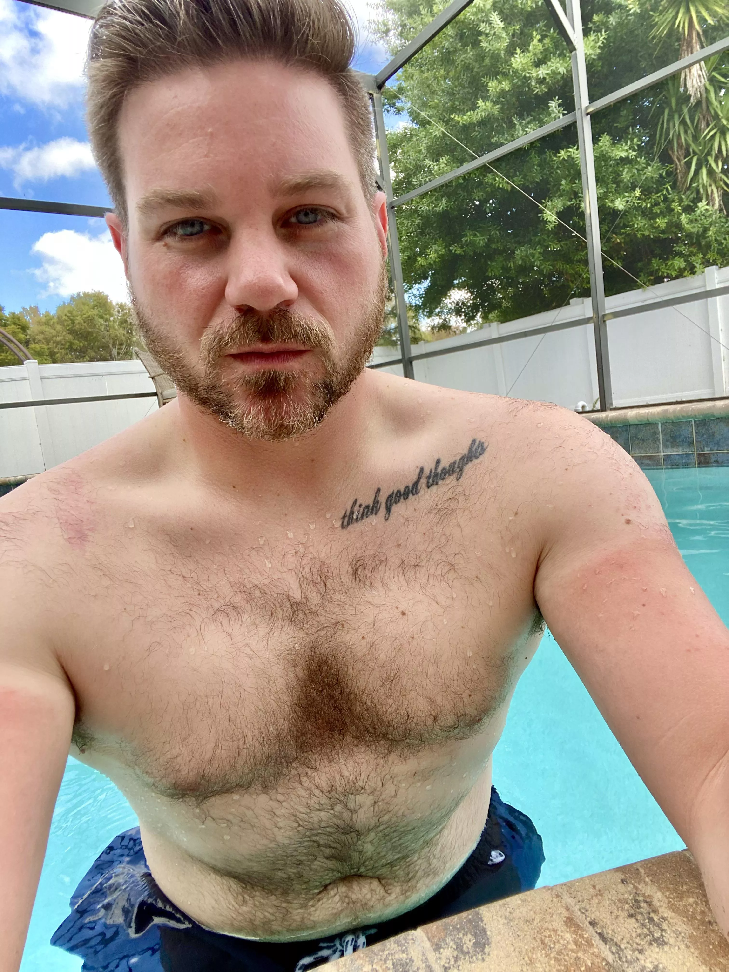 Why so serious? #poolday #gayman posted by abeduncan90