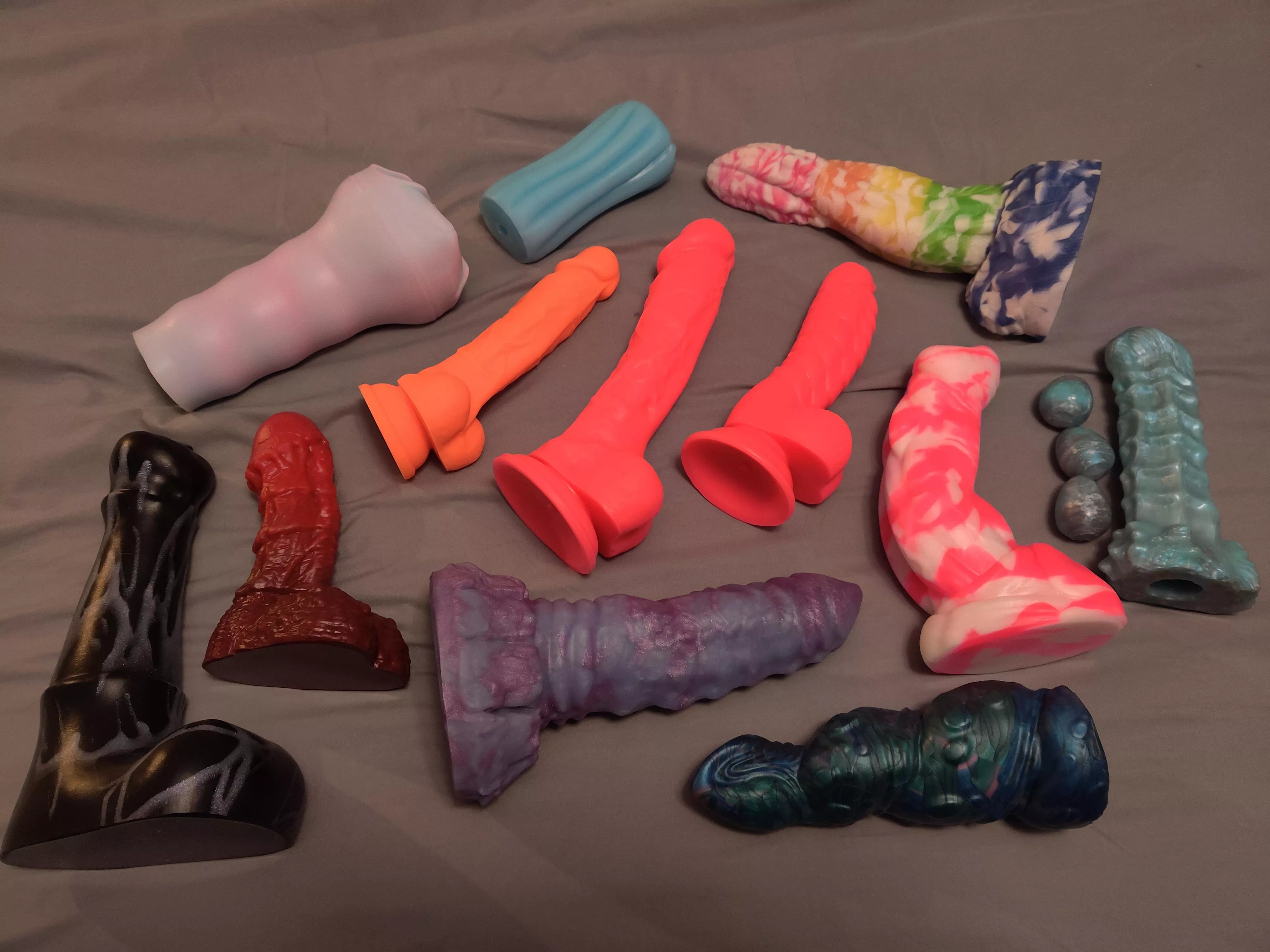 Wife and I may be obsessed... Our collection after only 3 months of buying silicone friends posted by knlix