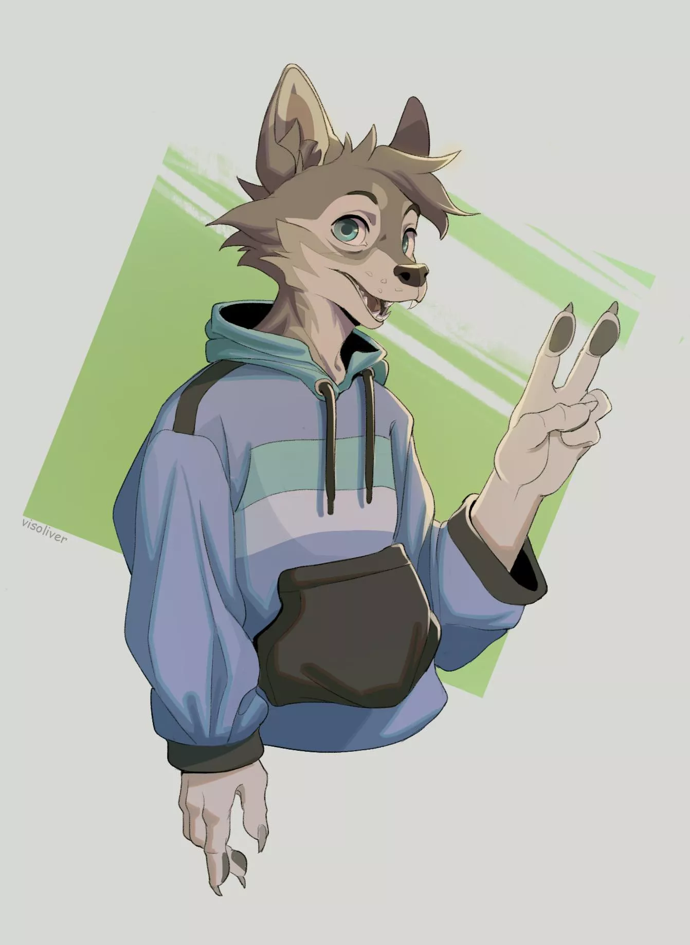 Wolf! Hi, my halfbody commissions are open! dm me for more info ;) posted by visoliver09