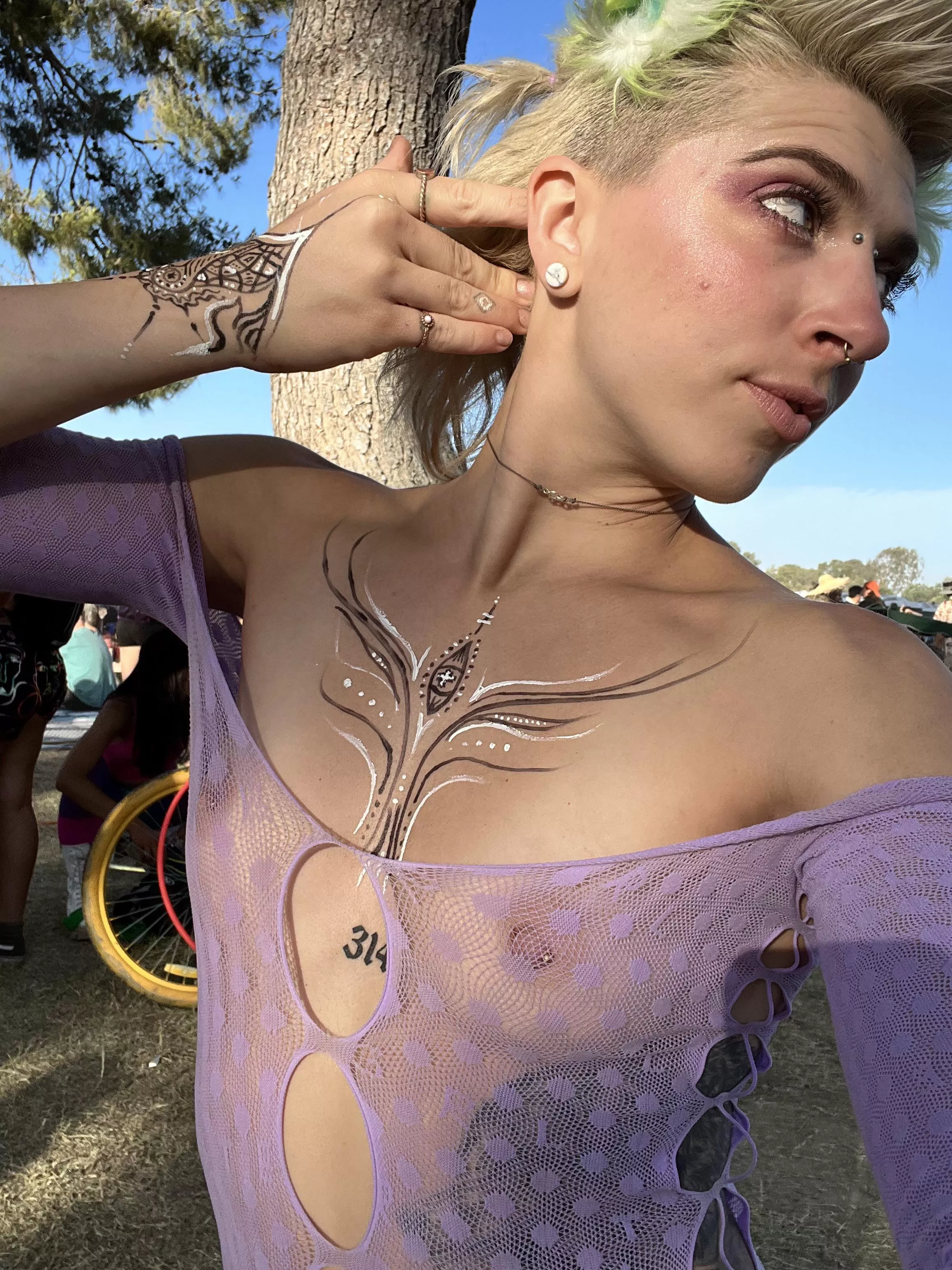 Wore this to a festival this weekend! First time having my nipples exposed all day â˜ºï¸. It kept riding up and I was basically just twerking in my g-string! ðŸ˜‚ posted by randapanda423