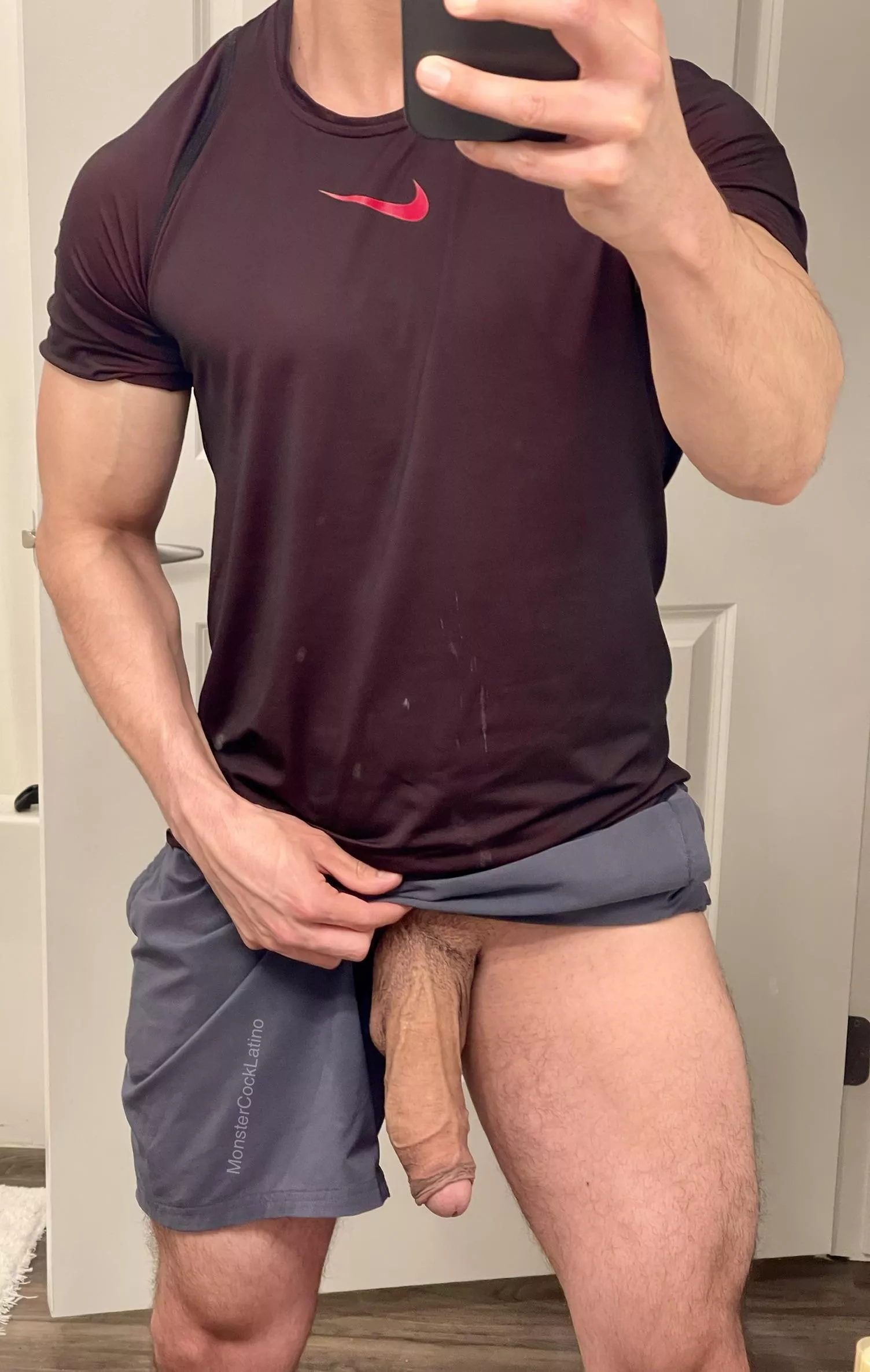 Would you suck me if you caught me with my cock out? posted by MonsterCockLatino