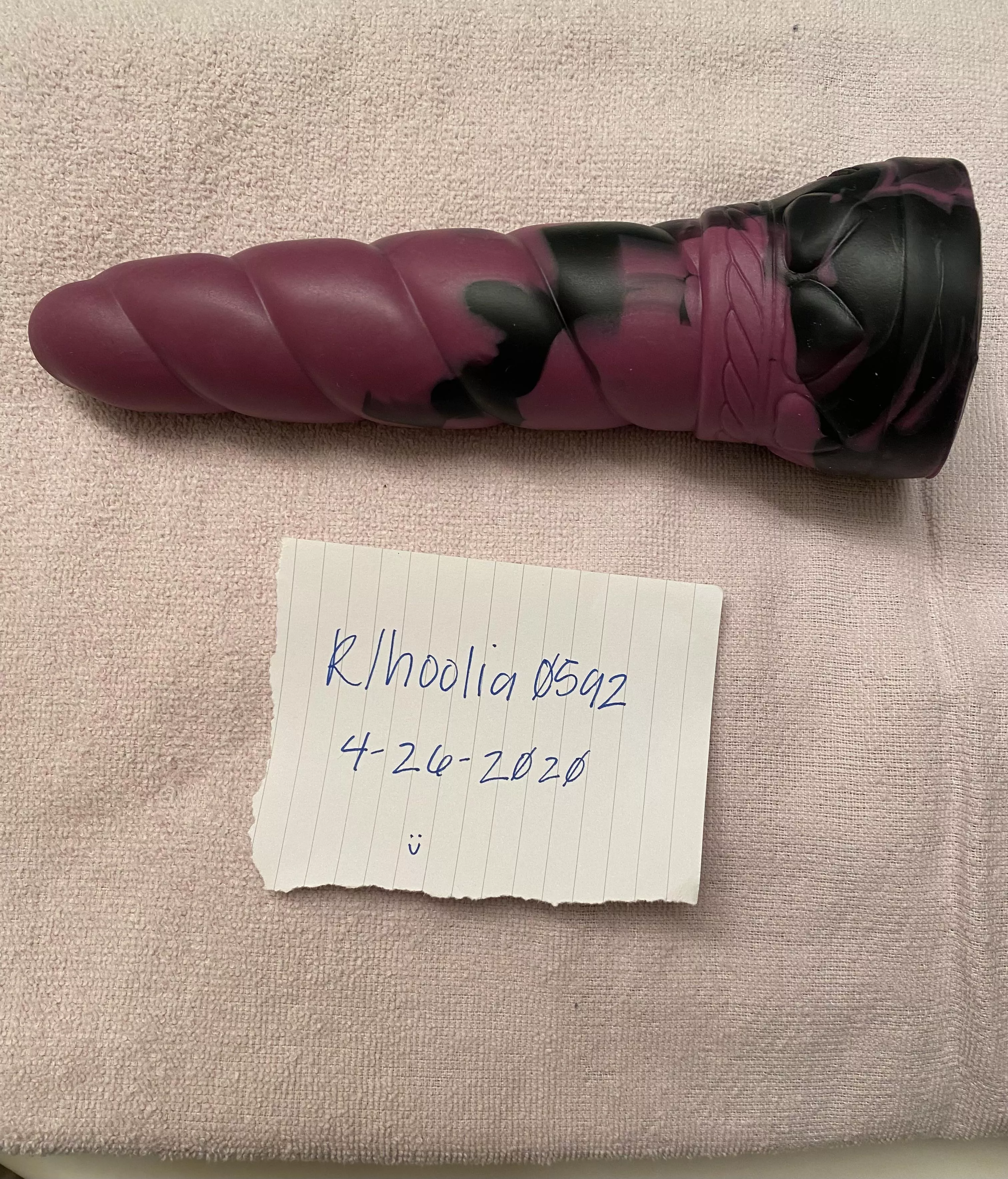 WTS- Small Soft Purple and Black Swirl Mystic - used once, a smoke free home with cats (toy kept in closet away from them) [USA] posted by hoolia0592