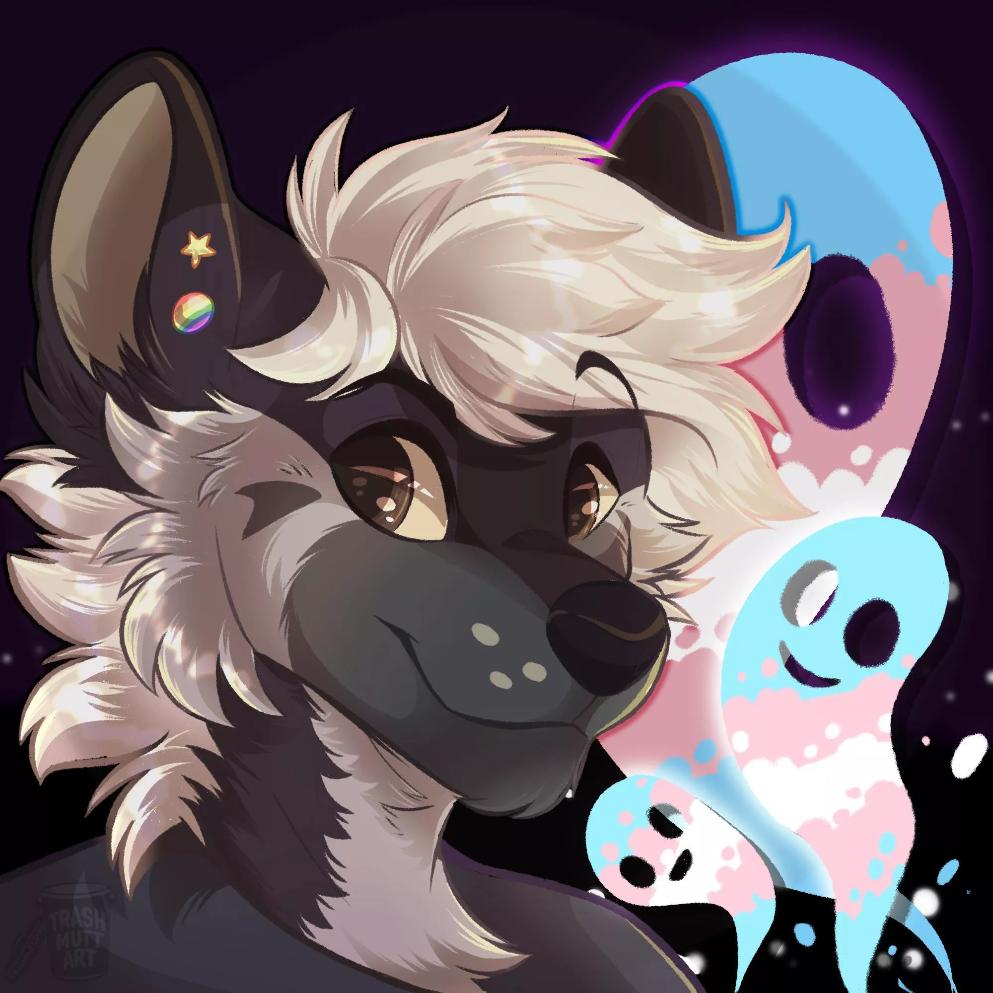 Yeen & Pride Ghosts 👻🏳️‍⚧️ (Art by me - TrashmuttArt on Twitter) posted by trash-mutt