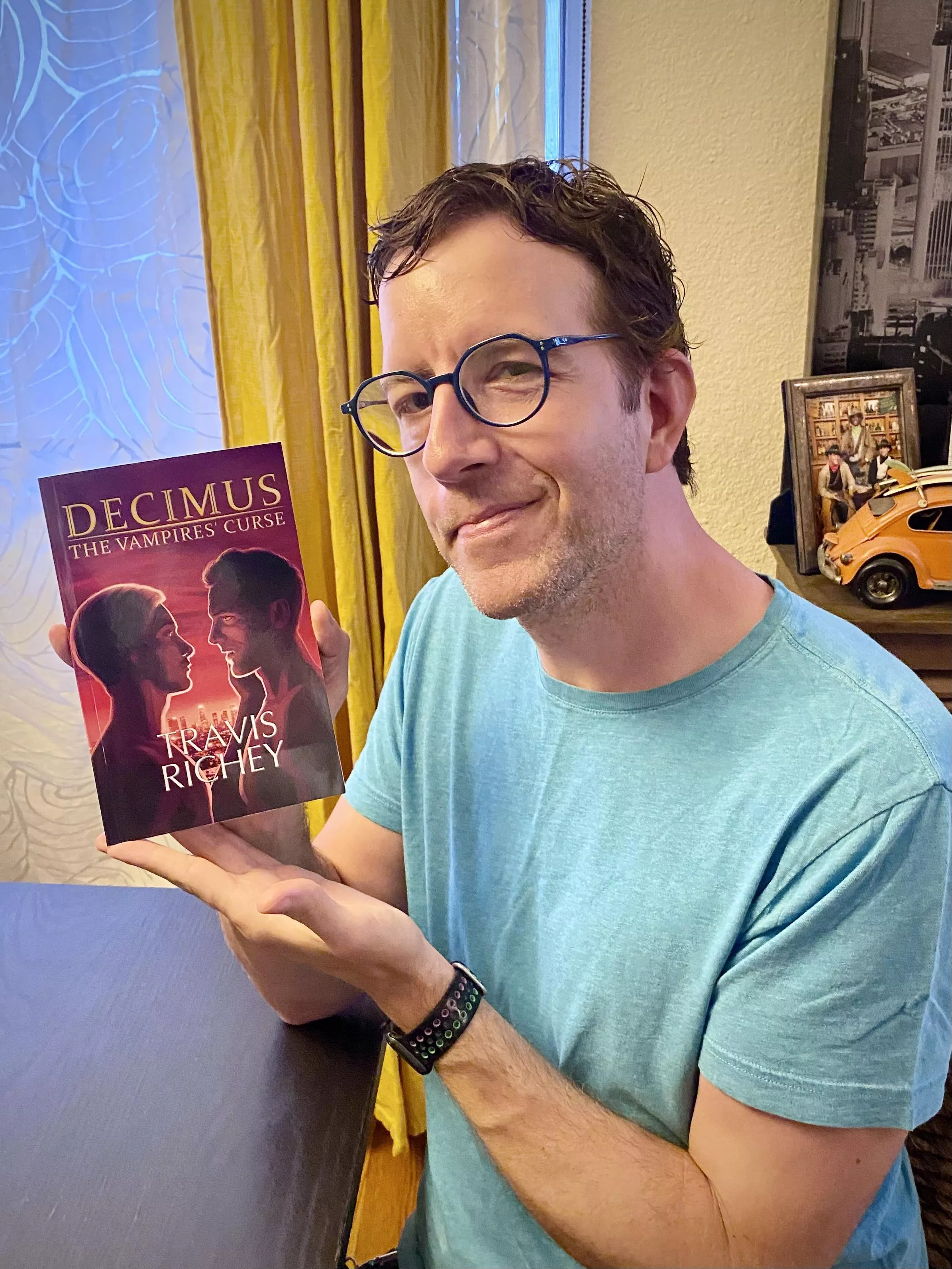 You guys! I wrote my first novel and actually got a publisher and it was released last week and I went to a friend’s place and he had gotten a copy and asked me to sign it! I was almost crying 🥹😊 posted by TravisRichey