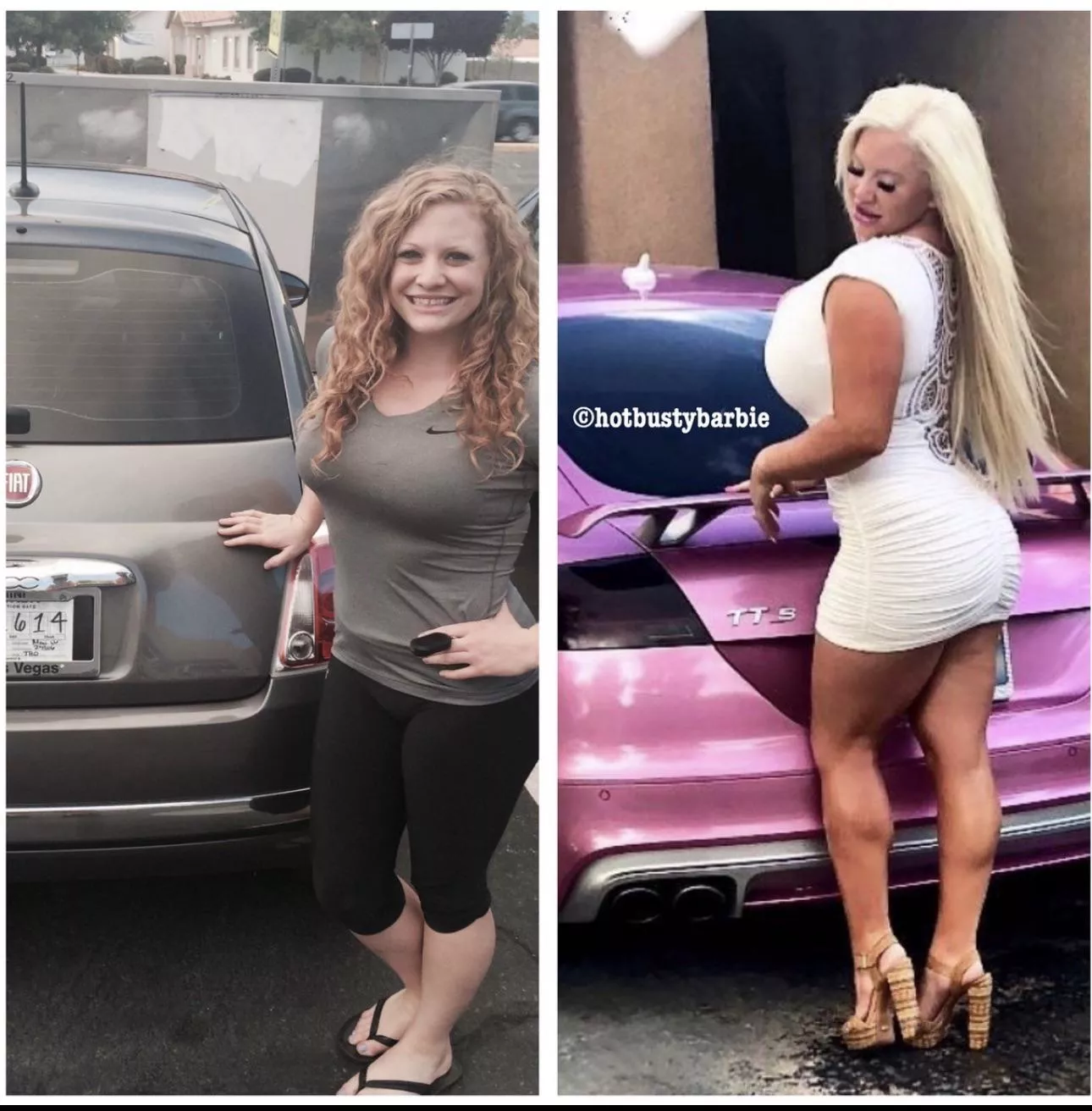 Before and After! Would you fuck both? posted by Hotbustybarbiex