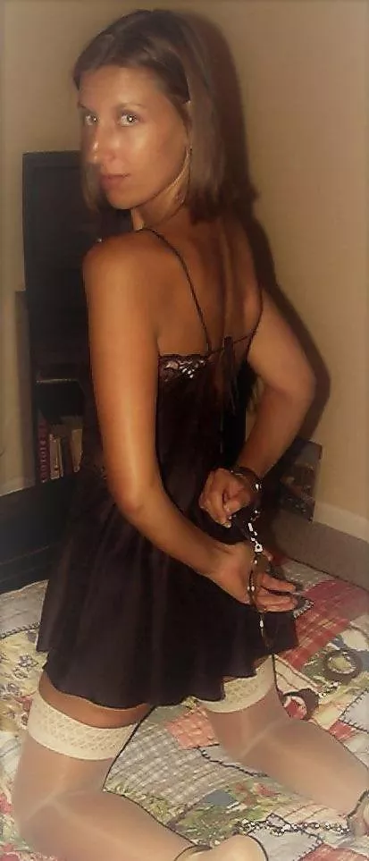 Wife Cuffed in Lingerie Stockings and Real Police Handcuffs posted by Powerful_Gazelle2881