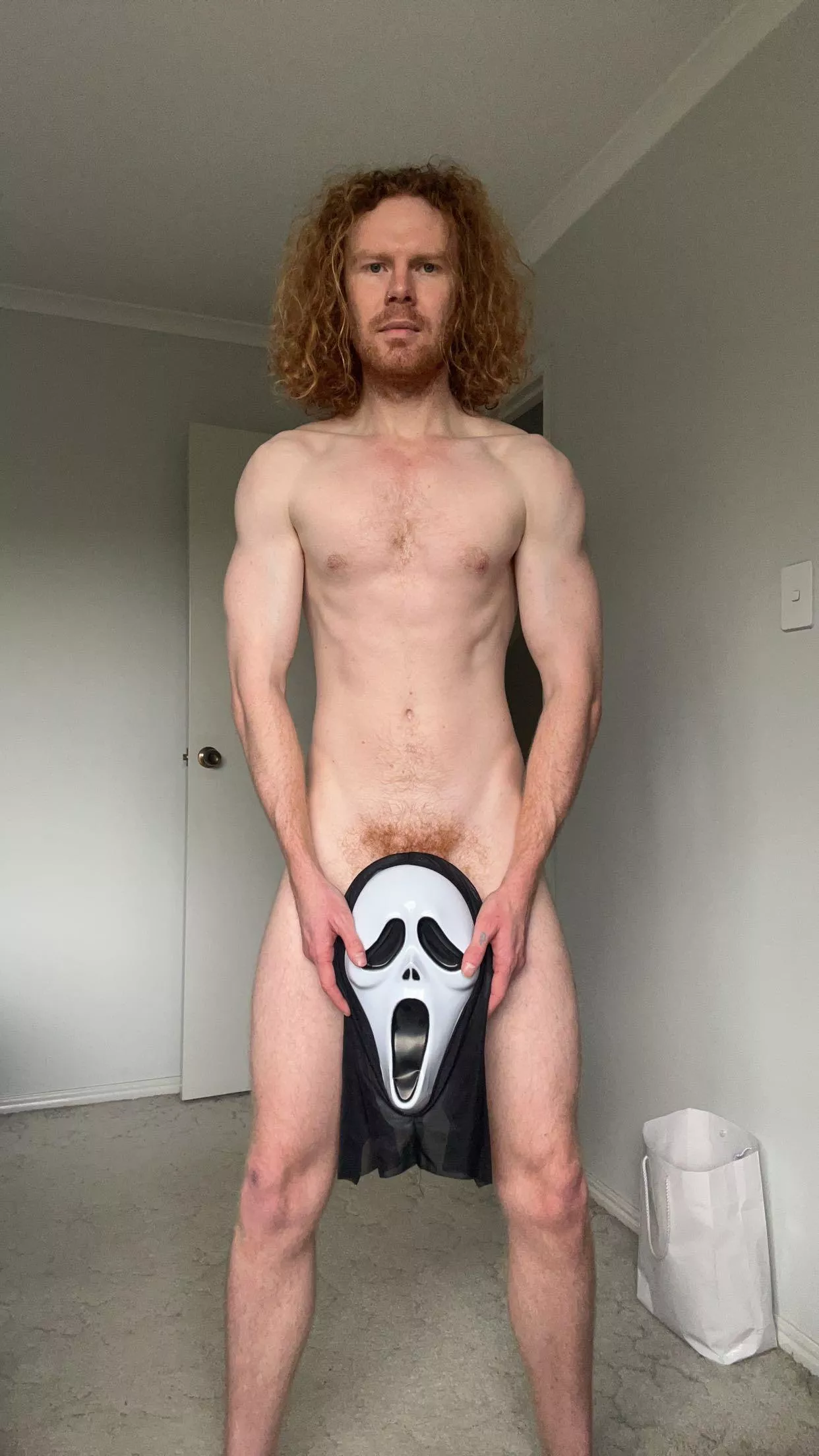 Should I drop the mask and take a pic? ðŸ˜ˆðŸ”¥ who wants to see it? ðŸ† posted by BlueStarBoyOF