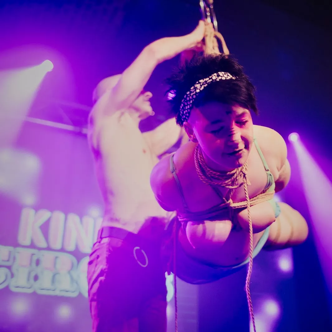 Performing for you at Kinky Circus Party Cologne posted by rope_sensations