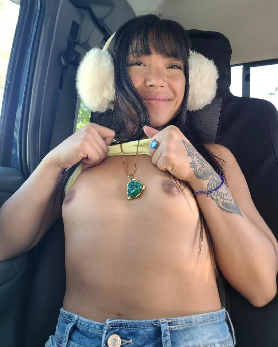 never scared to take my tits out in public posted by asiandolldesires