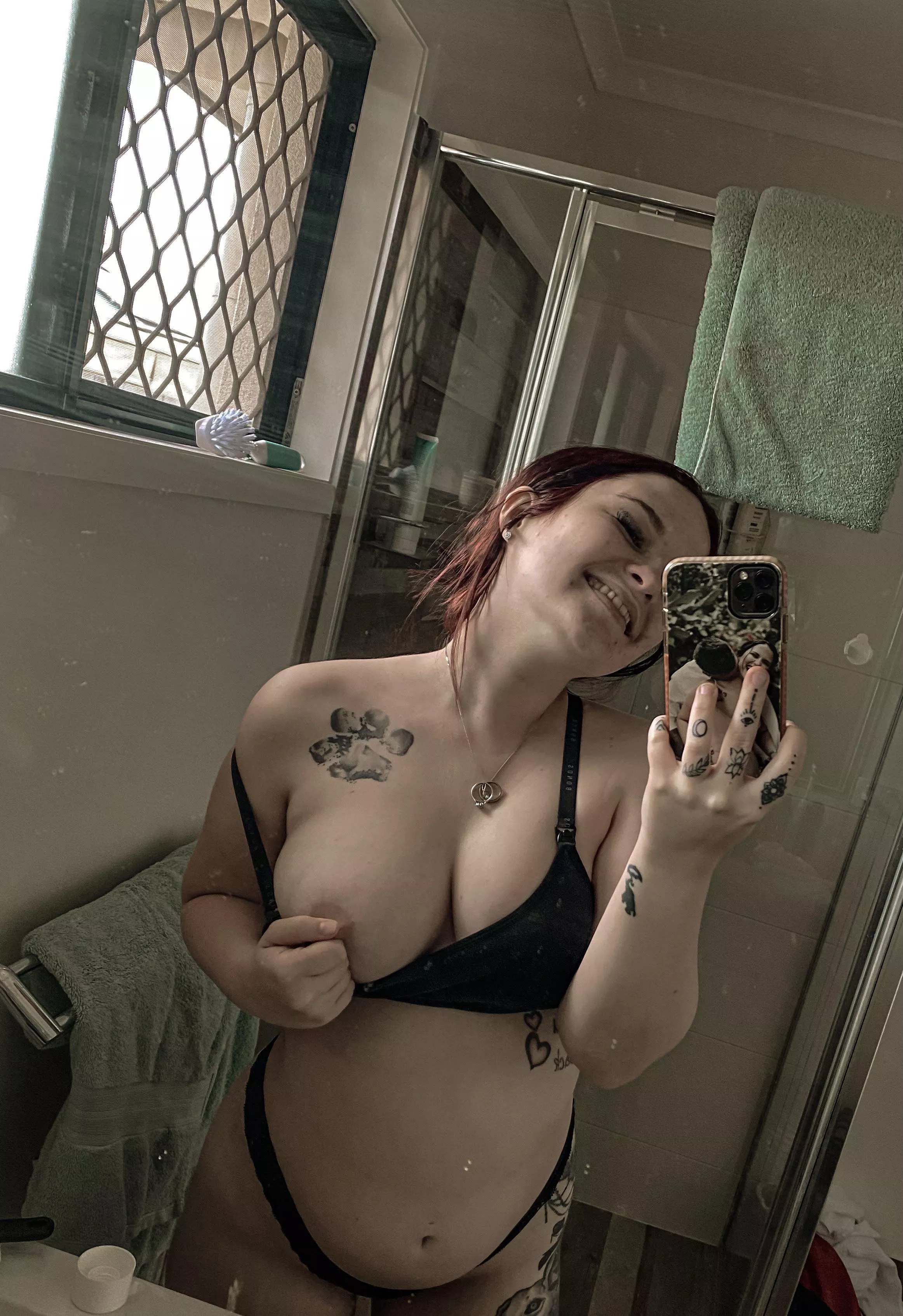 14 weeks this week, who’s keen to see my growing tummy and titties? 🤫🥰 posted by Ittytittys1