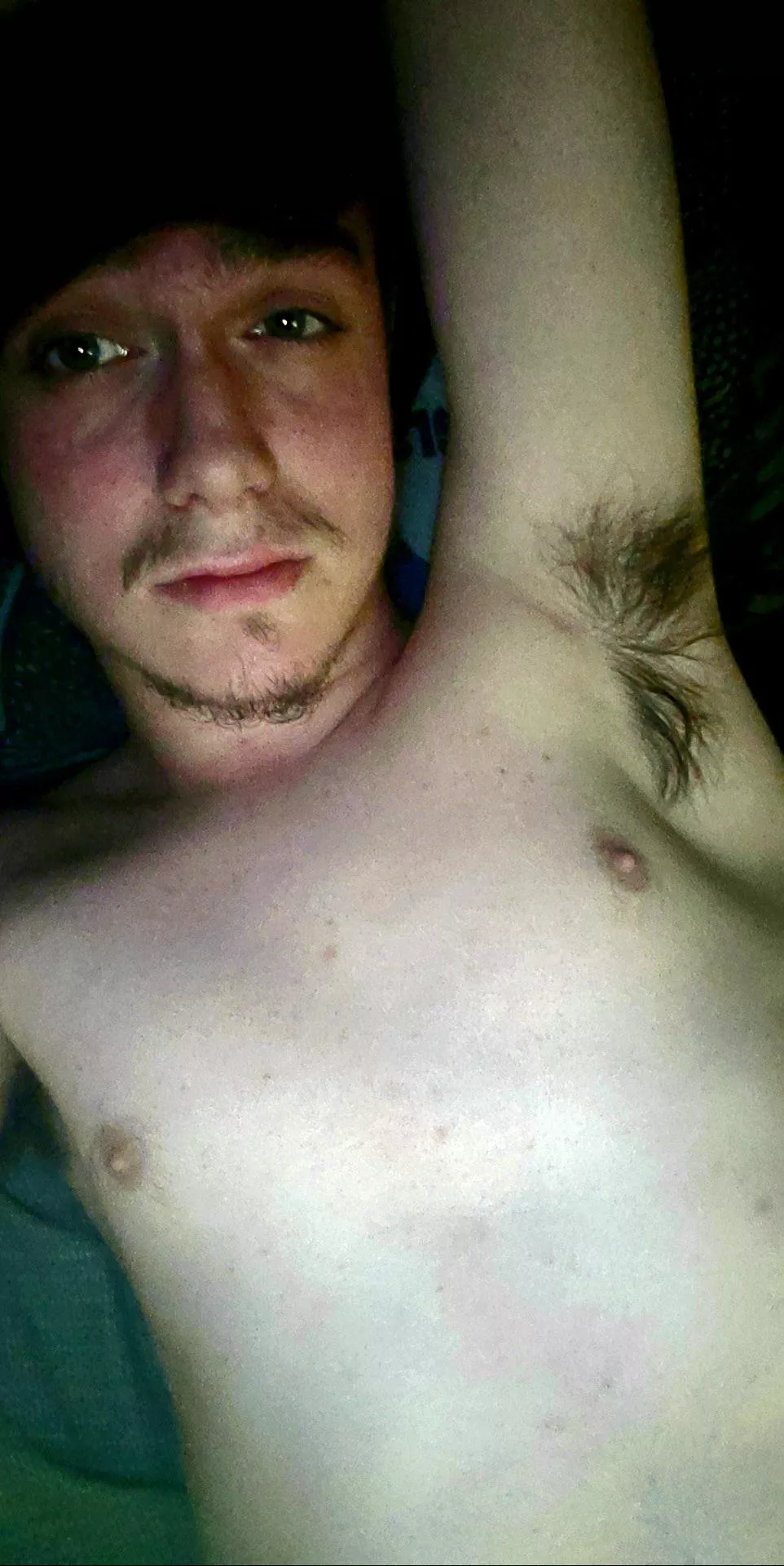 (19) my pits are so musky. can you clean them with your tongue?? posted by Hairyboi18