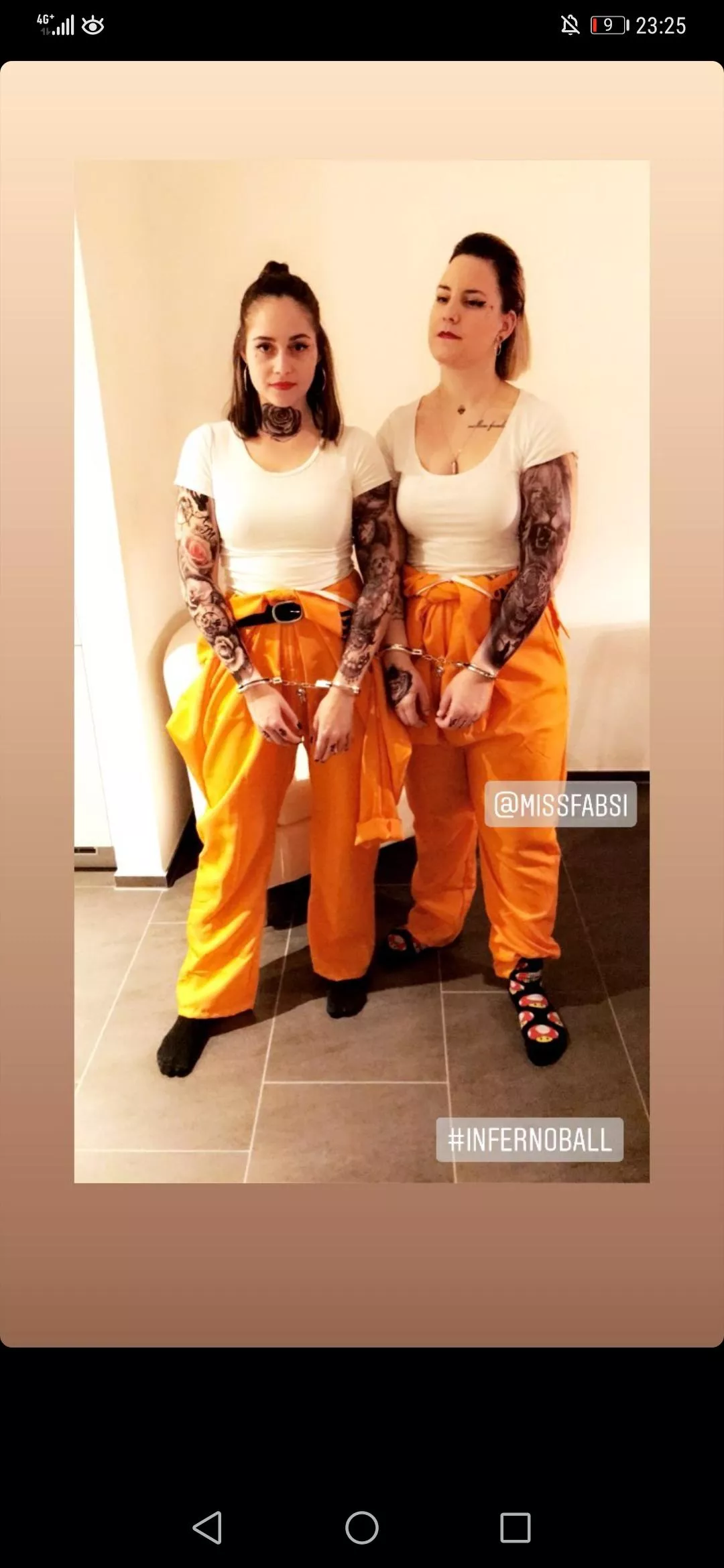 2 girls going to a party in cuffs posted by Switcherland_