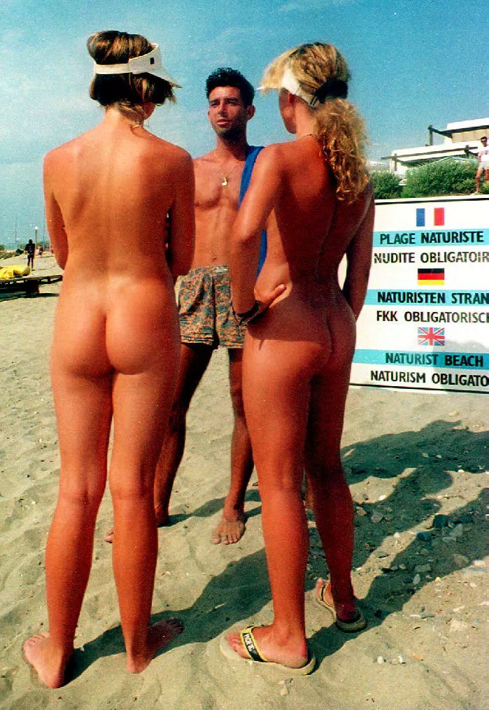 2 officers enforcing the rules posted by NaturistPictures