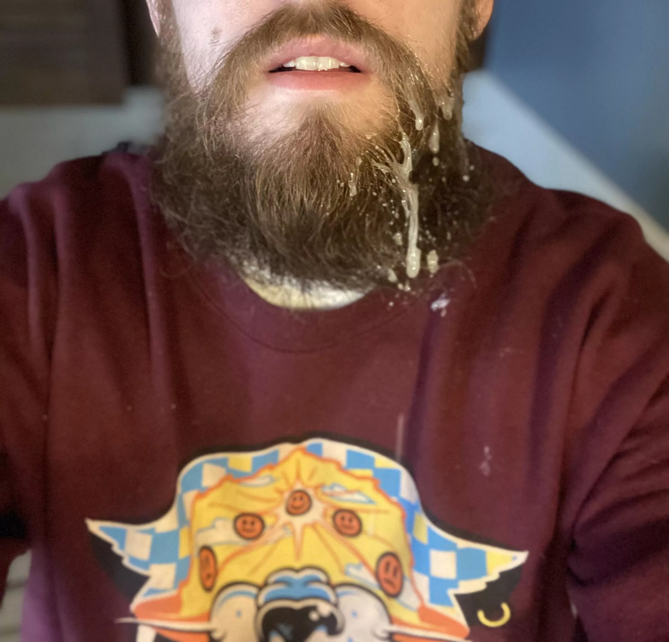 (24) Took a shot in the beard the other day 😇 posted by UpbeatJournalist8