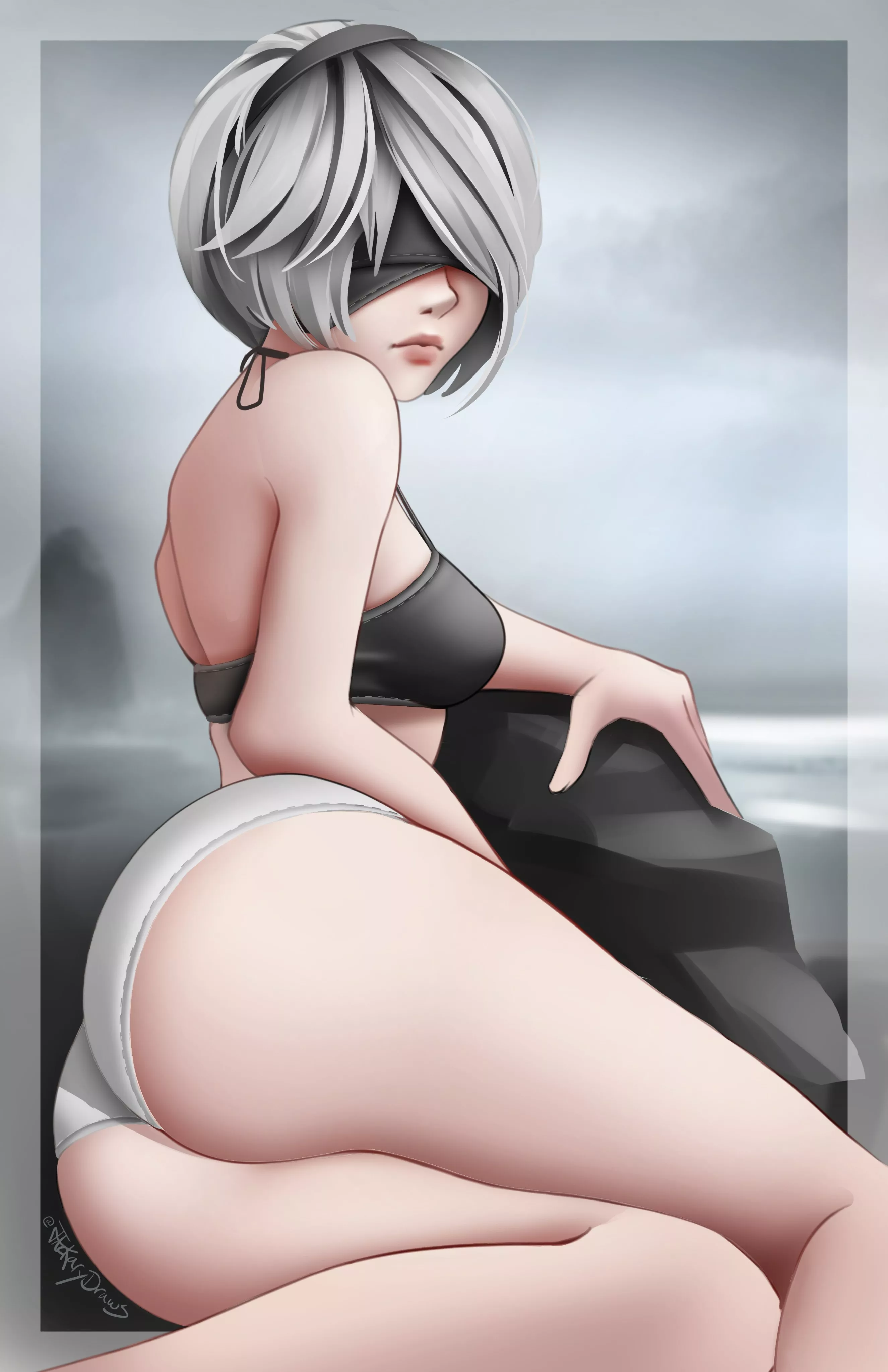 2B (JackaryDraws) [Nier Automata] posted by Da_Real_OfficialFrog