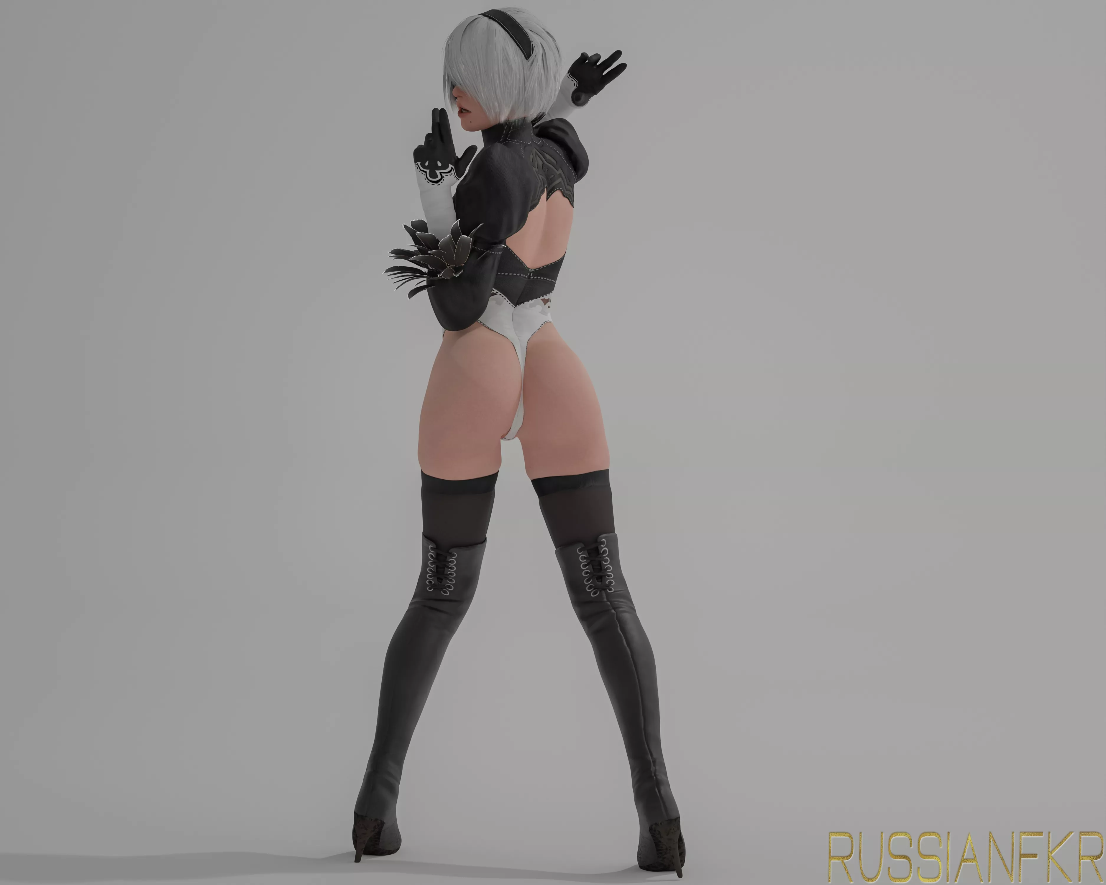 2B Pose Inspiration [Render Set] (Russianfkr) posted by Russianfkr