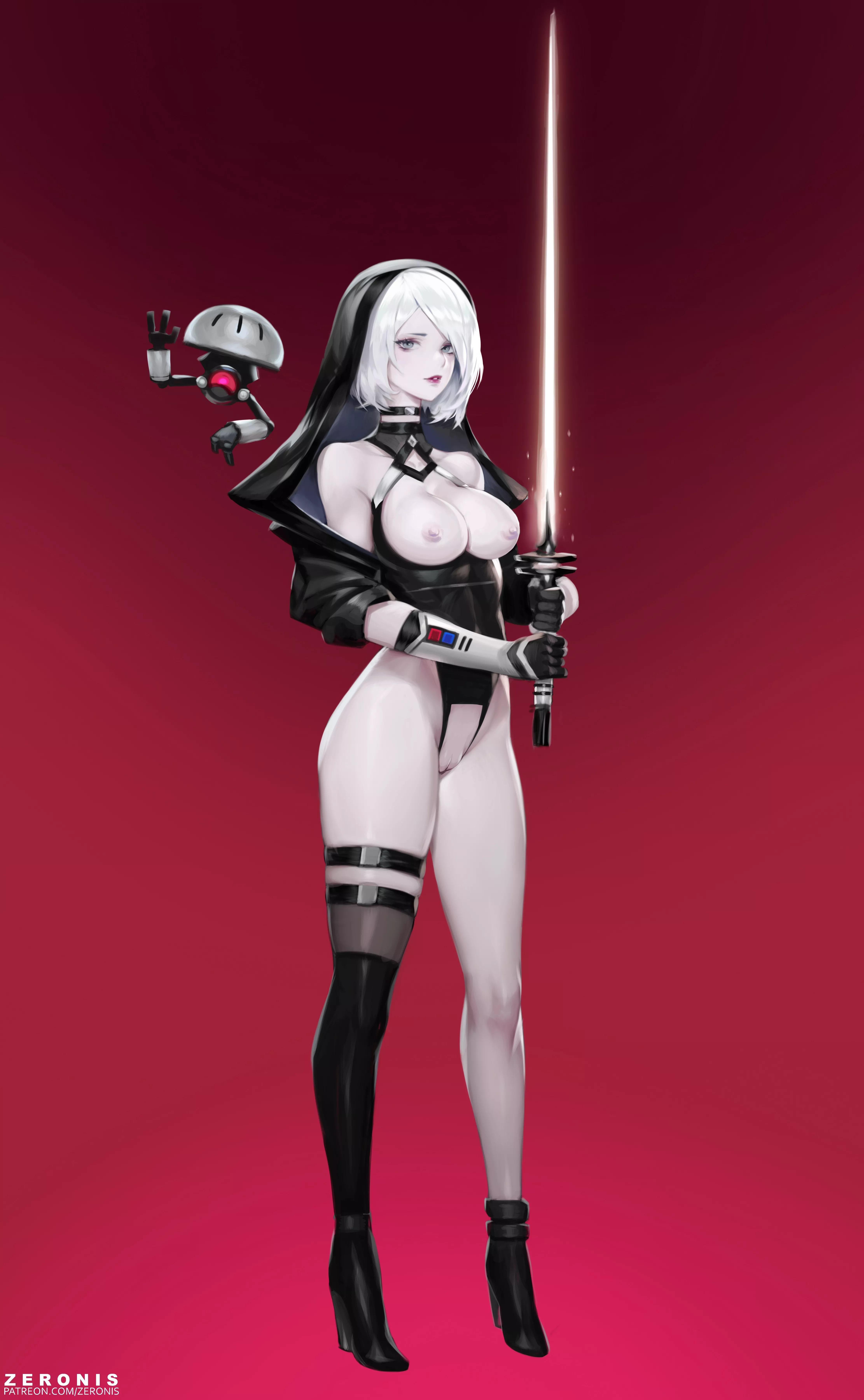 2B Sith (Zeronis)[Nier Automata, Star Wars] posted by MrShakedown1