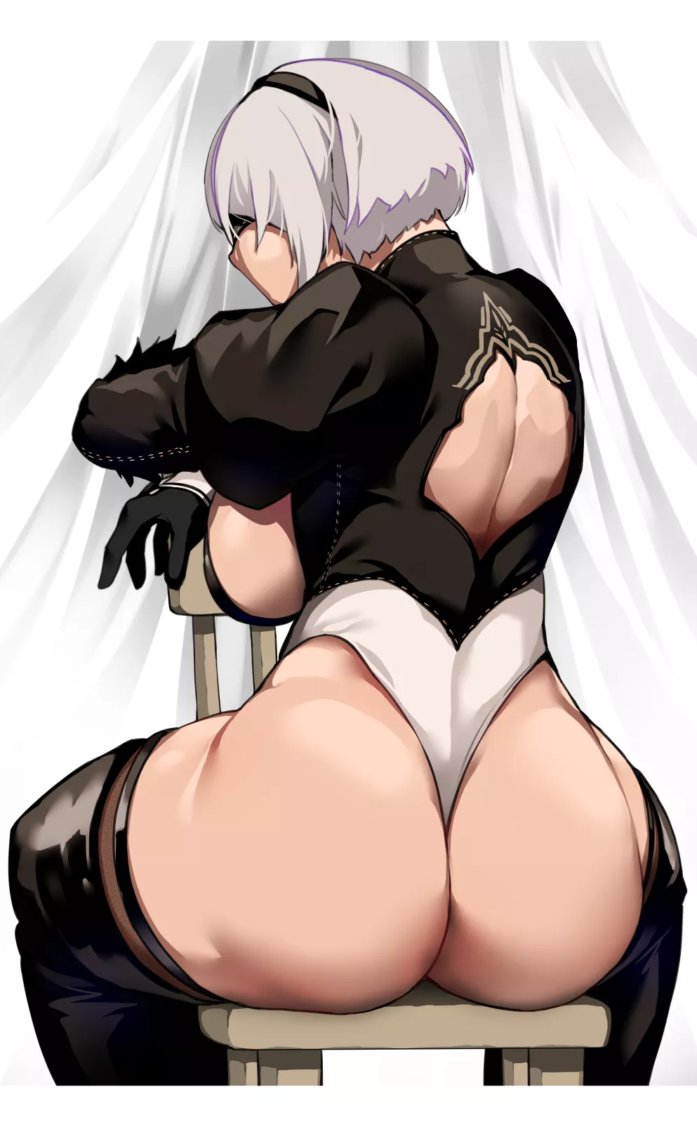 2B Smothering a Chair (bakkanki) posted by Amaterasuu69