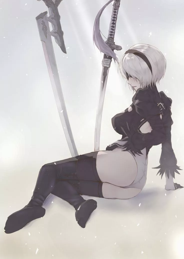 2B's thighs posted by crackedupwaffle