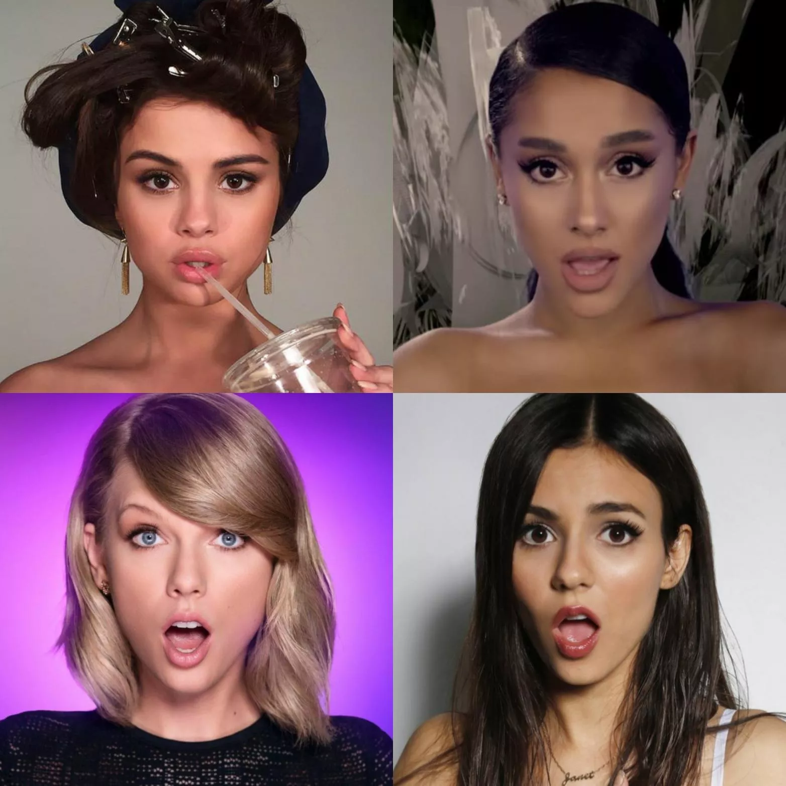 [4] Who turns you on the most? 1 Selena 2 Ariana 3 Taylor 4 Victoria posted by Willie20-_-