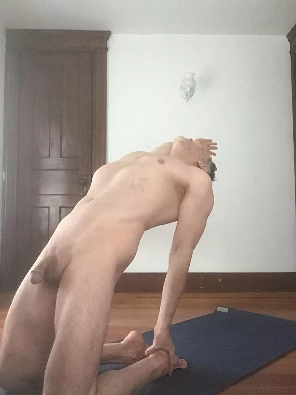 [57] M, Half camel pose. Such a good stretch! posted by Mindfully_Here