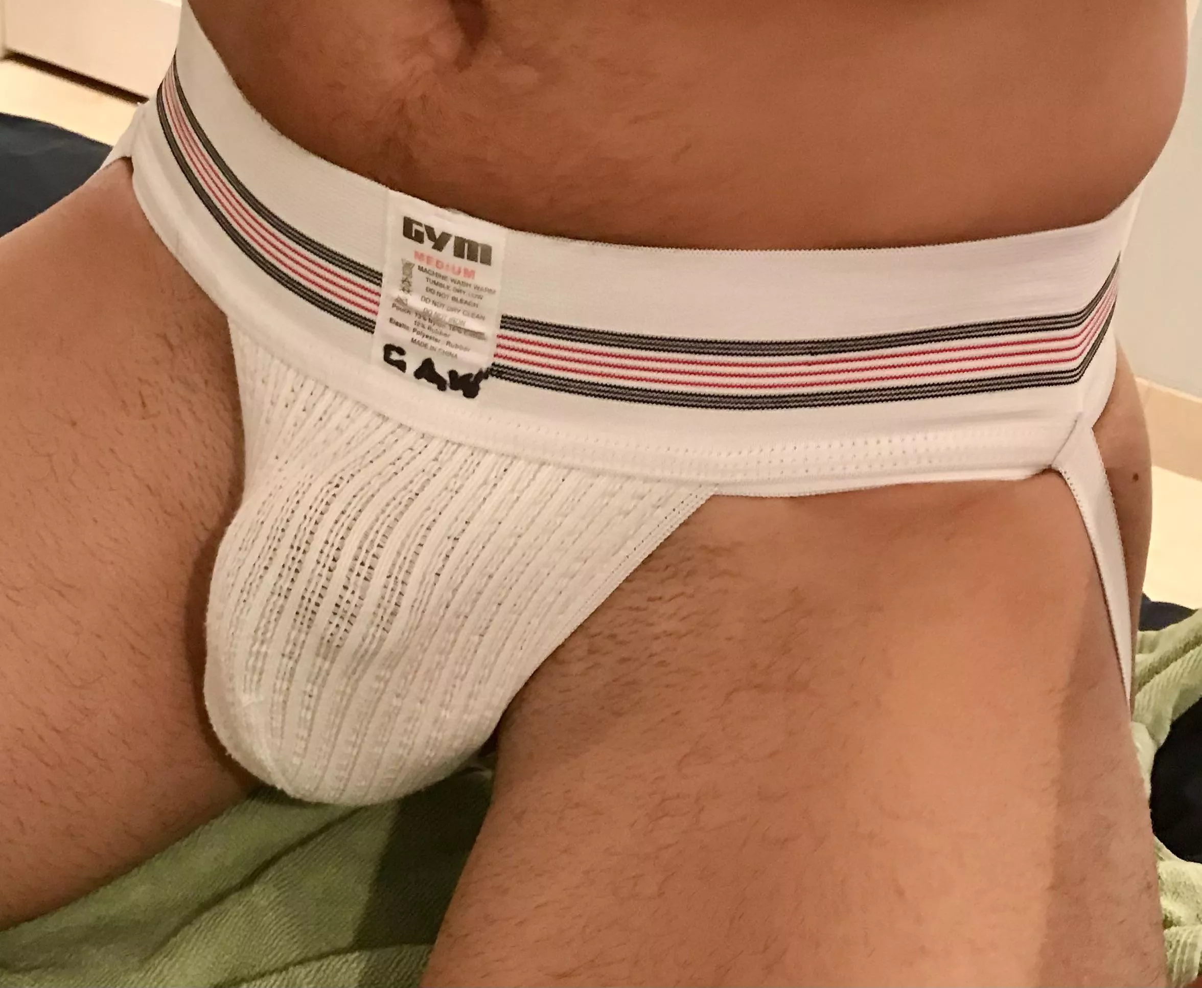 A buddy wearing my new jockstrap, right beforeâ€¦ posted by austncorp