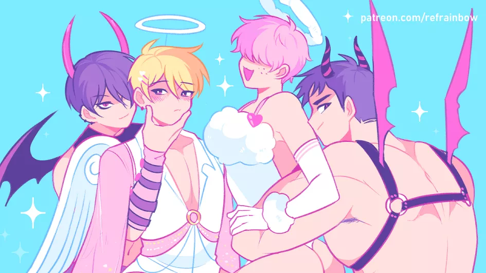 A bunch of angels (Boyfriends) posted by AlbertMendez442