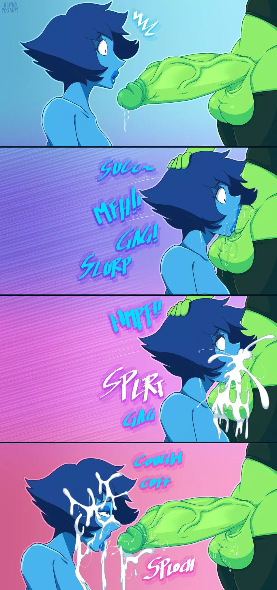 A continuation of the Lapis and big dick Peridot pic that was posted yesterday (art by alphapossum) posted by renegade_zibit