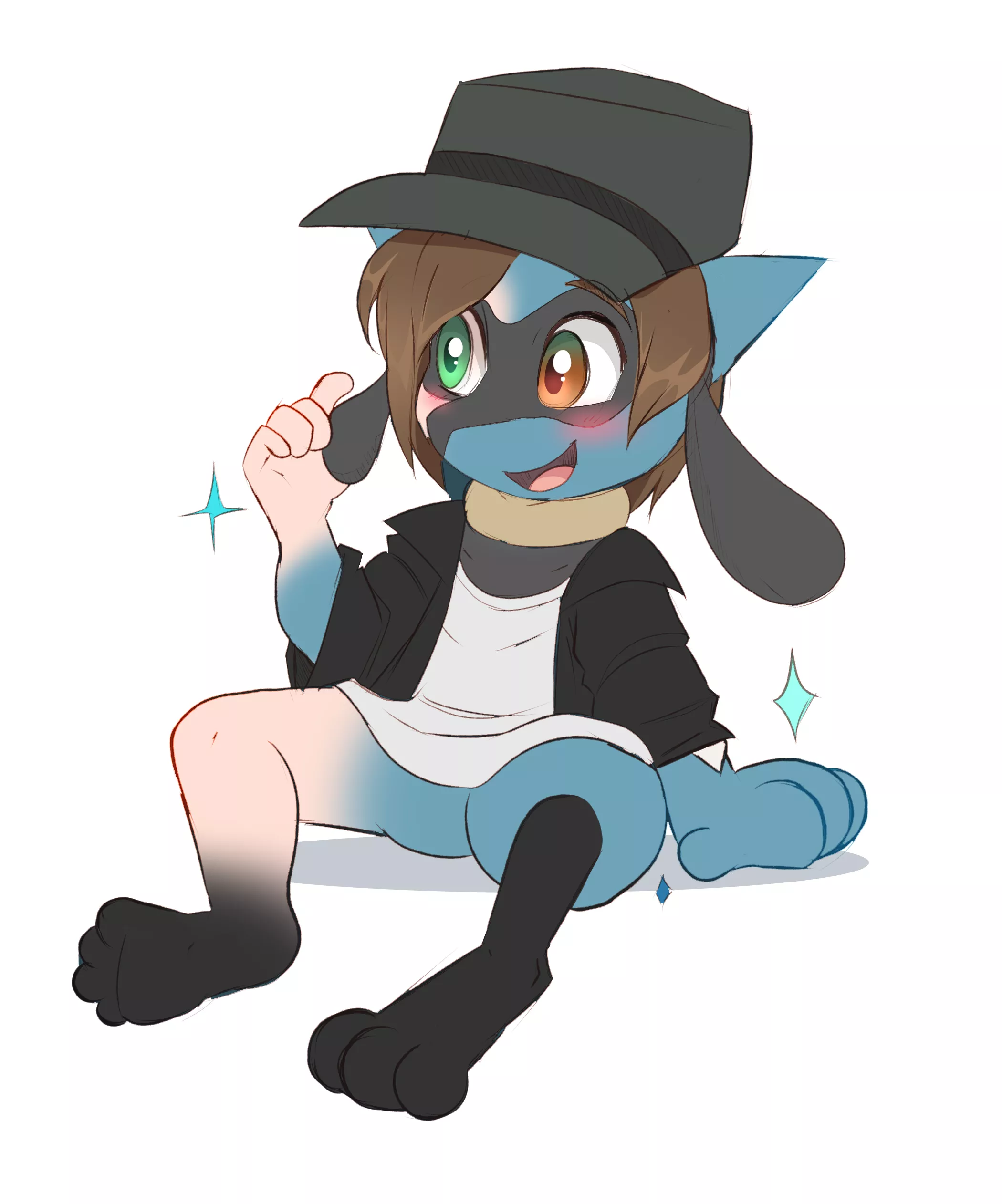 A cute lil Riolu TF (by me) posted by HexMama