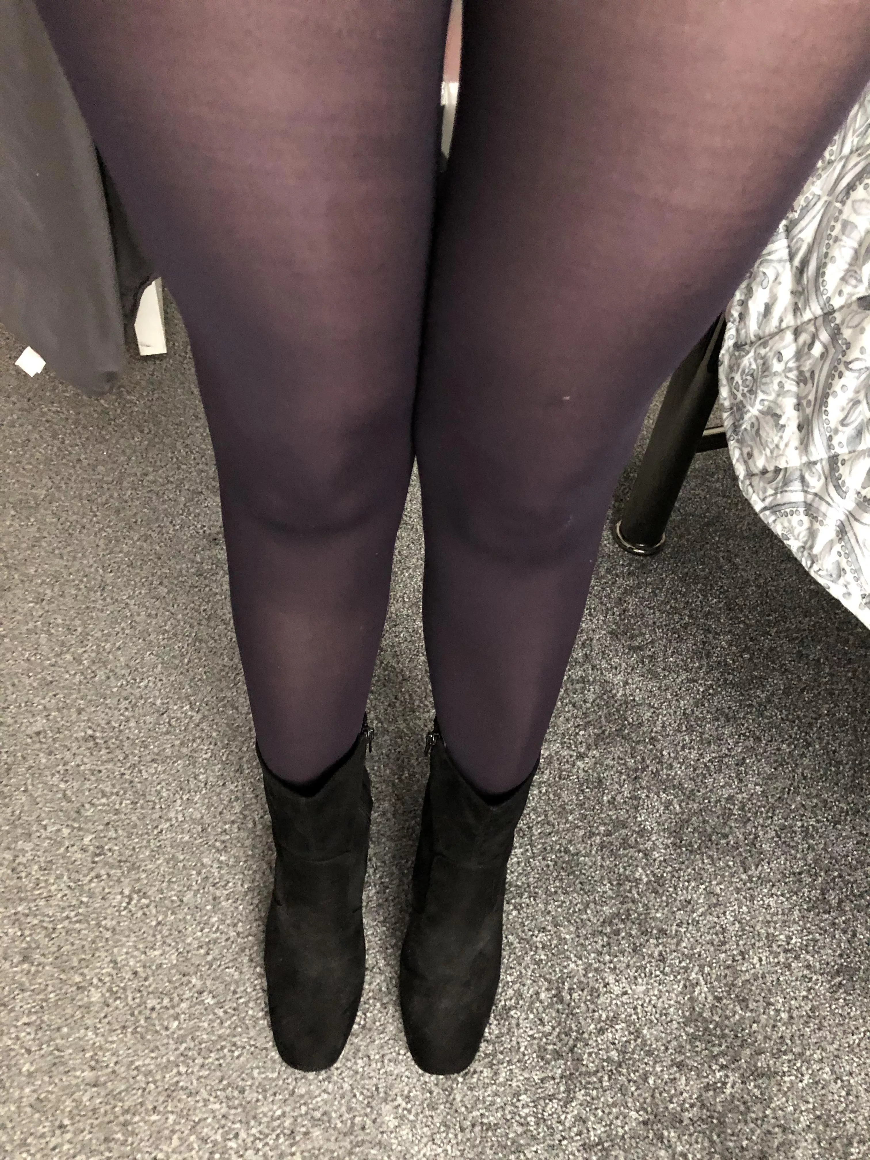 A day for opaque tights and boots 😘 posted by Misstights