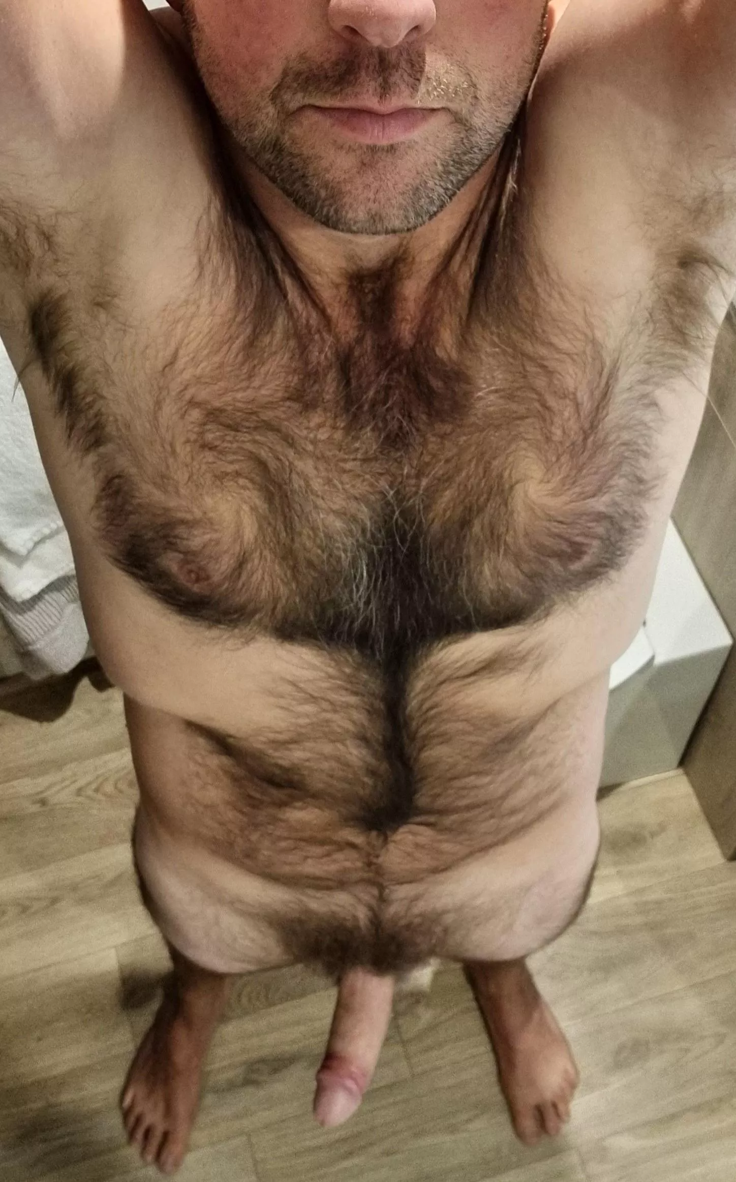 A hairy trail from head to toe 😋 posted by son2507