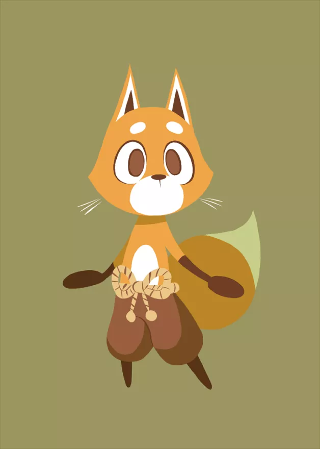 A lil' fox character of mine. 🦊 posted by AlexFlis