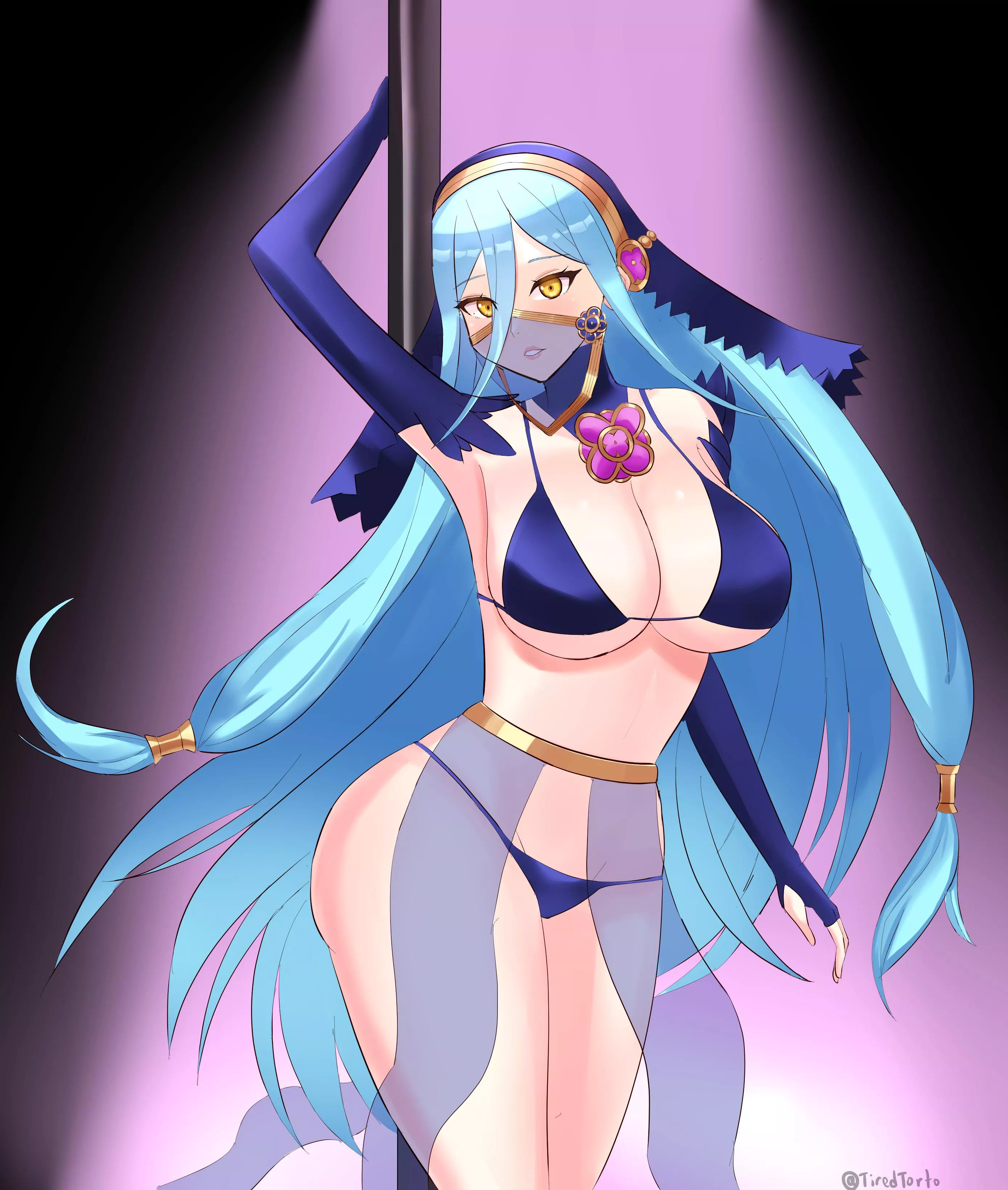 A Mysterious Stripper, It couldnâ€™t be Azura (TiredTorto) posted by twanindigo