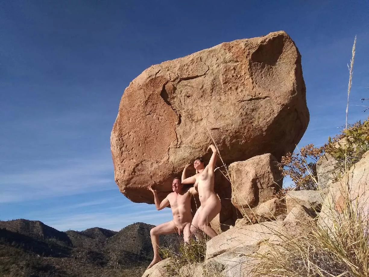 A naked balancing act to be sure posted by Beneficial-Radio-319