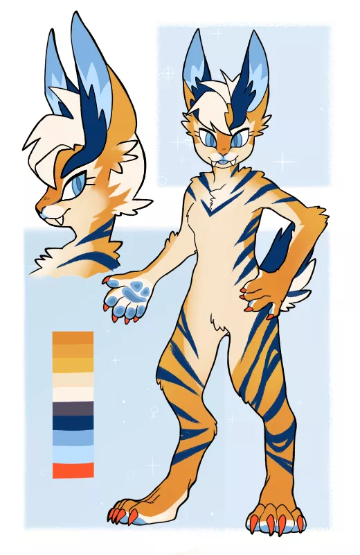 A new OC! Getting the stripe pattern right took me a while lol. posted by Fredrick_Dinkledick