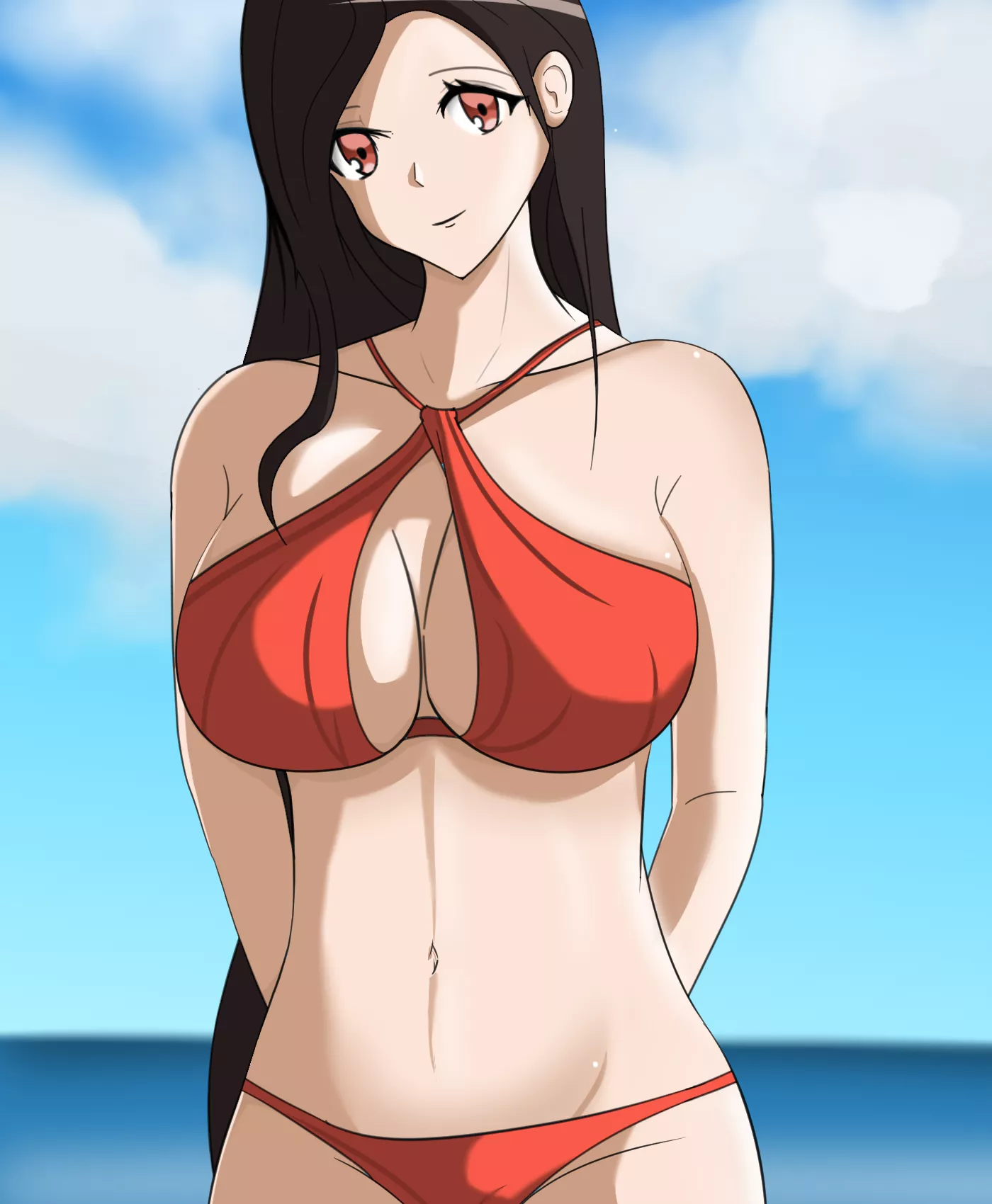 A OC fan art I did with Tifa in bikini what are your thoughts? posted by AssassinLJ