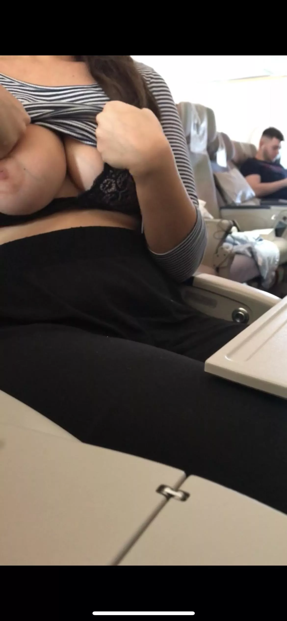 A redditor offered to pay me a flight ticket to come visit him so I took this picture on the plane as a teaser 😇 posted by Acceptable-Tart-9429