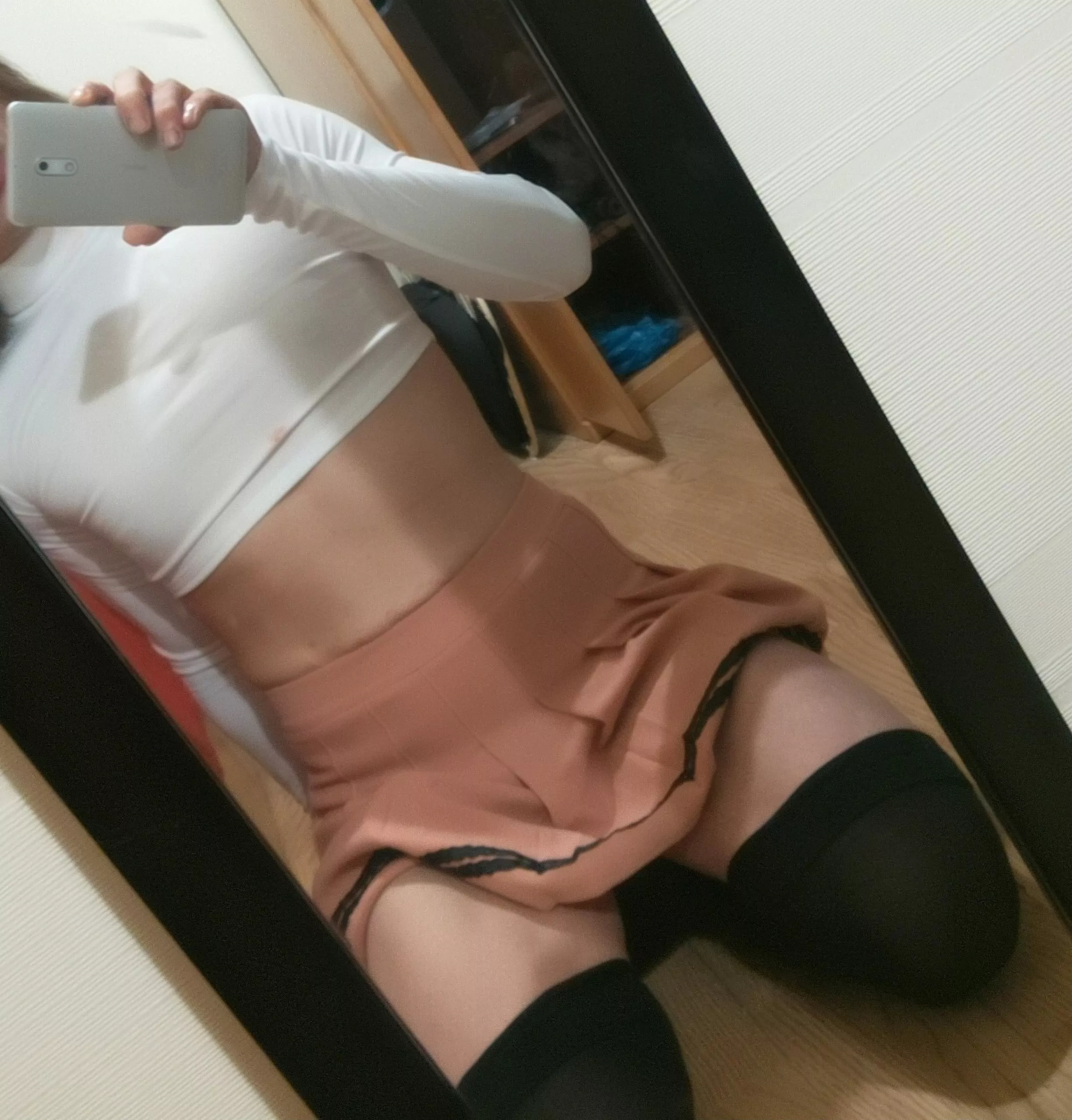 A skirt that actually covers this time hehe posted by notuuwu