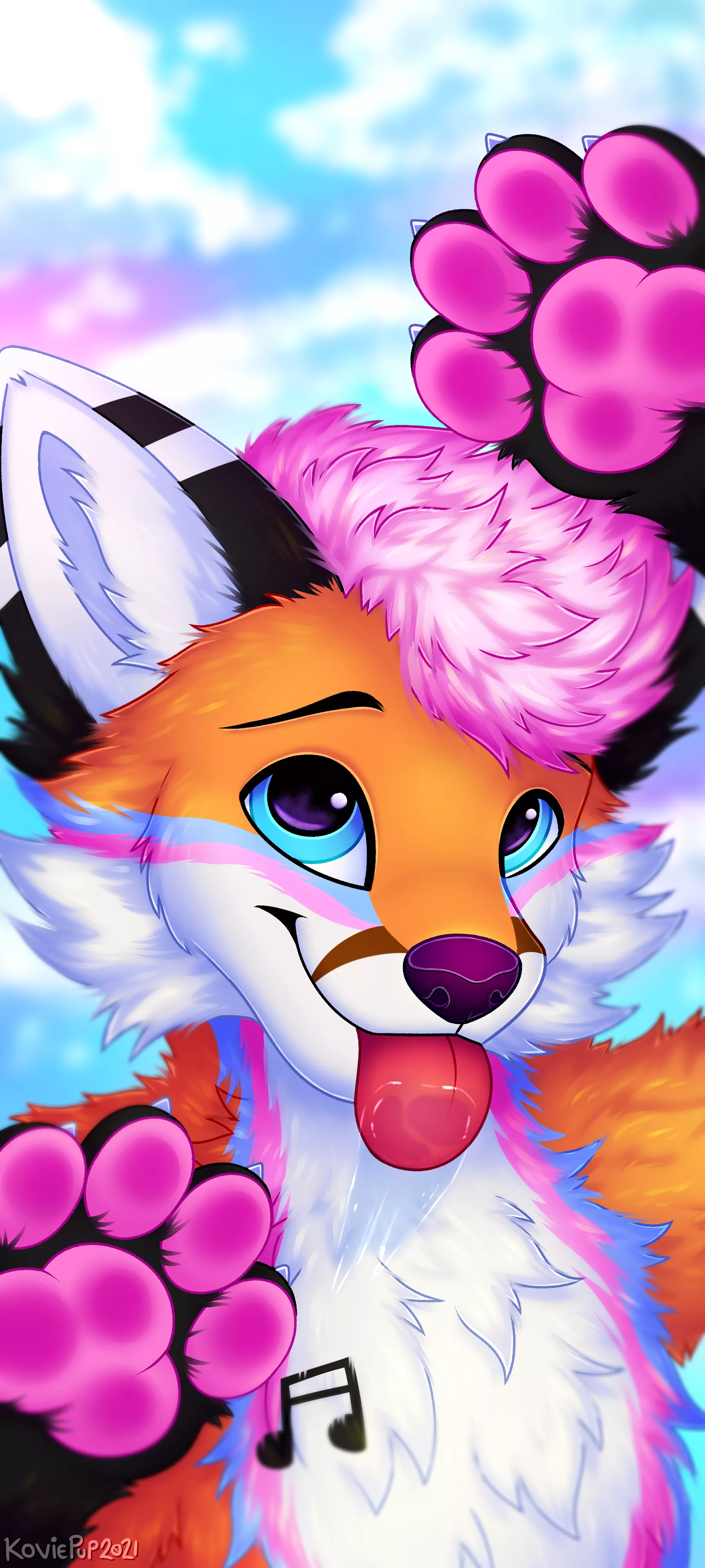 A sweet soft foxxo (art by me: KoviePup) posted by Kovied