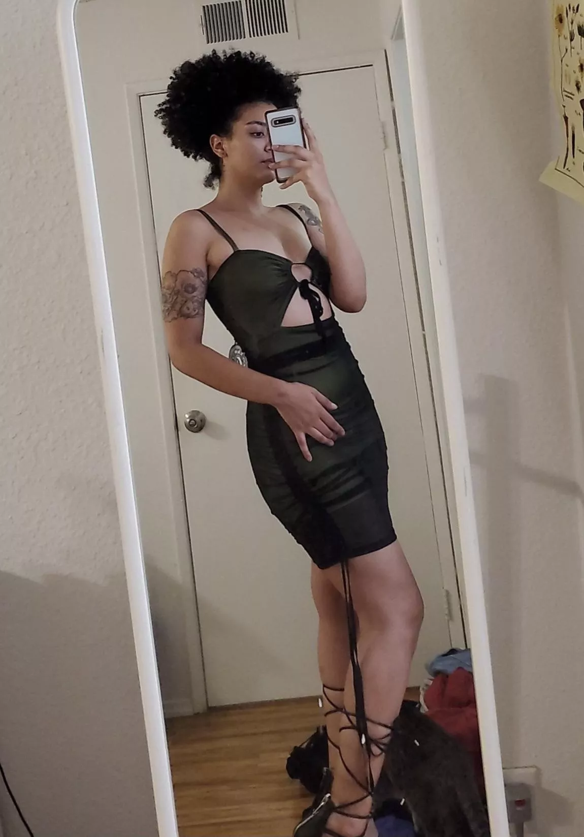 A tight little number. If I'm talking about me or the dress is for you to guess. 😳 [OC] posted by coynsfw