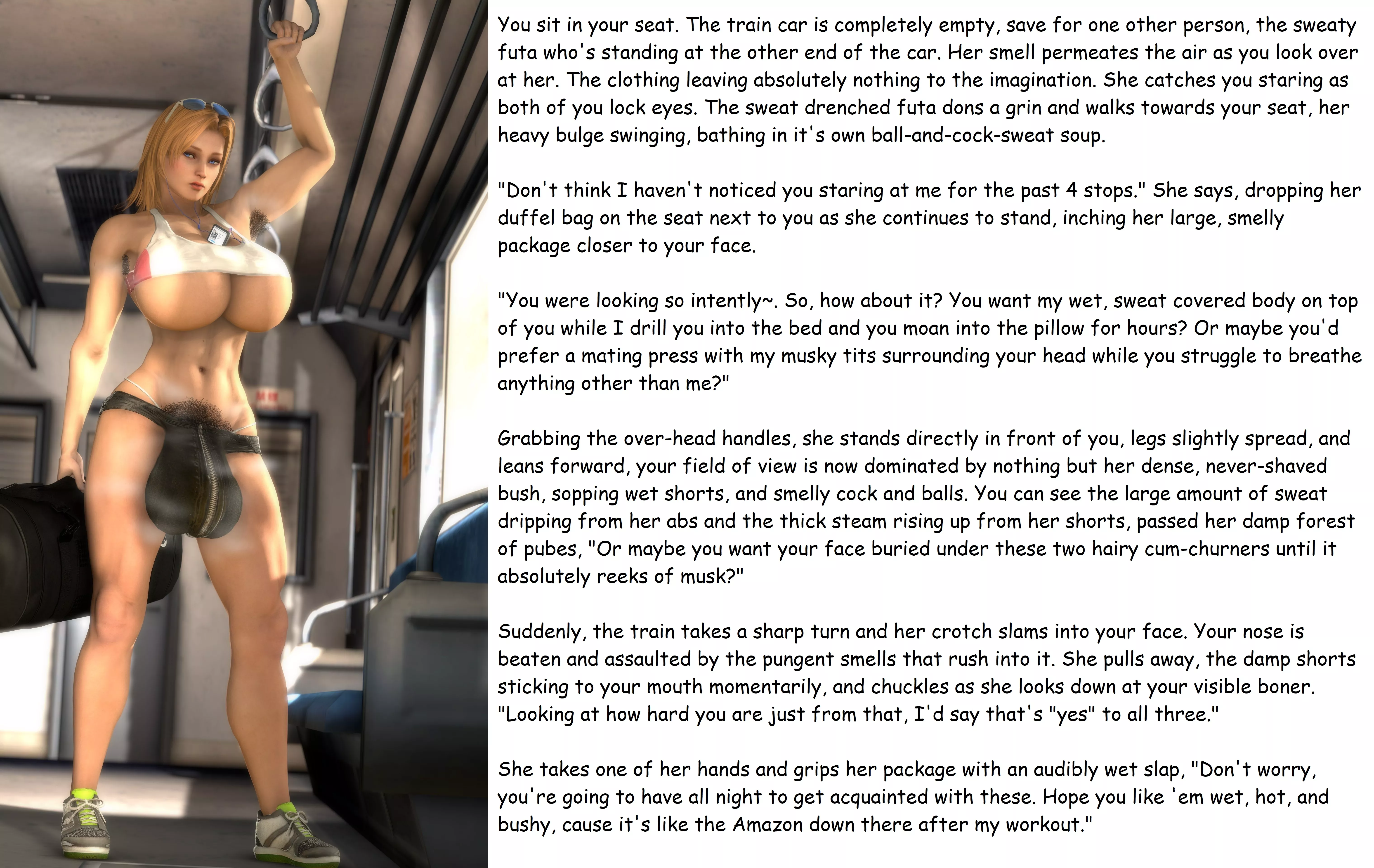 A Train Ride Home [Pubic hair] [Sweat] [Smell] posted by SteampunkJester