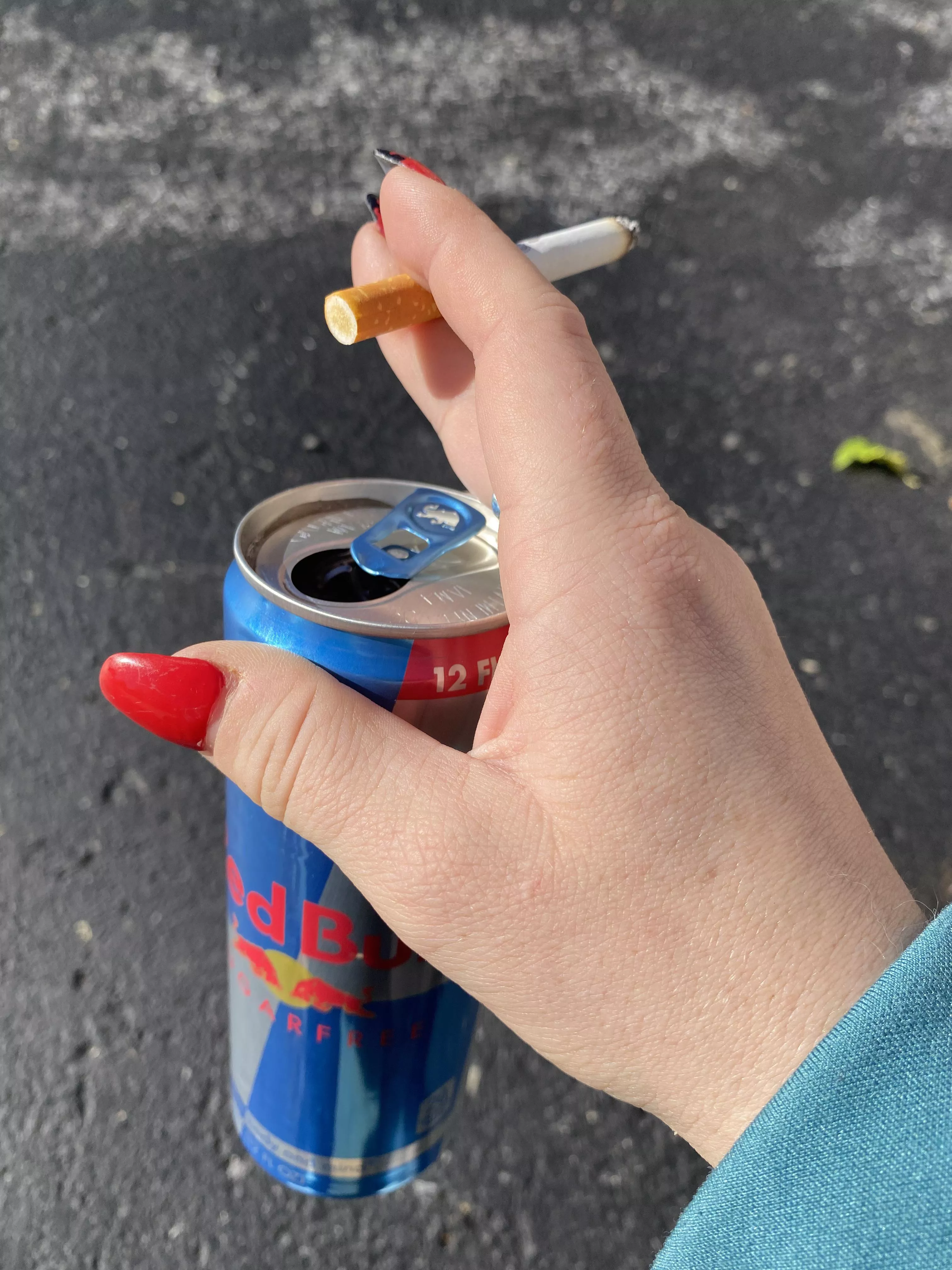 A usual afternoon for me. What do you drink when you smoke? posted by Redbull_slimjim