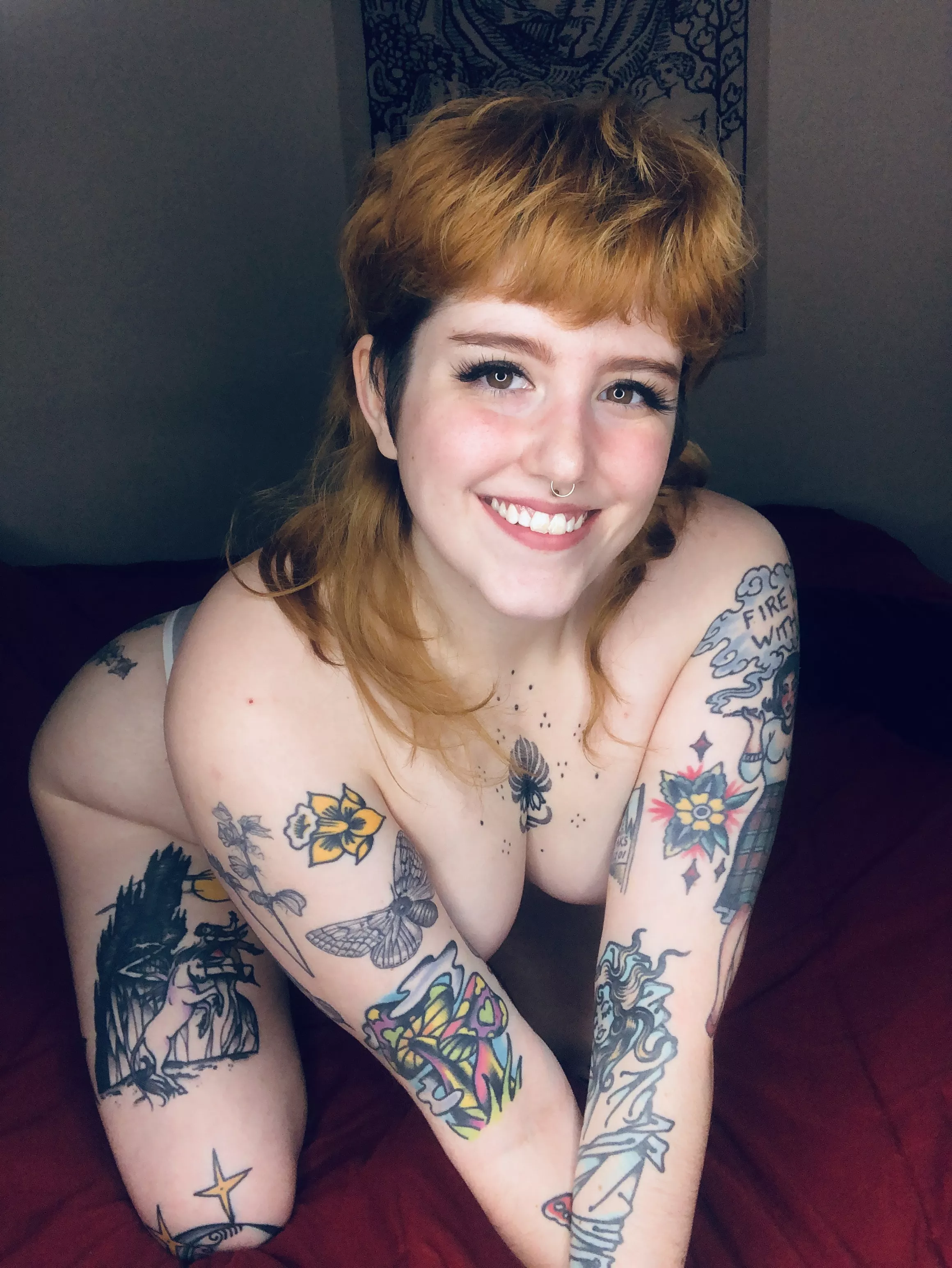 A wild tatted redhead posted by uwuucifer2